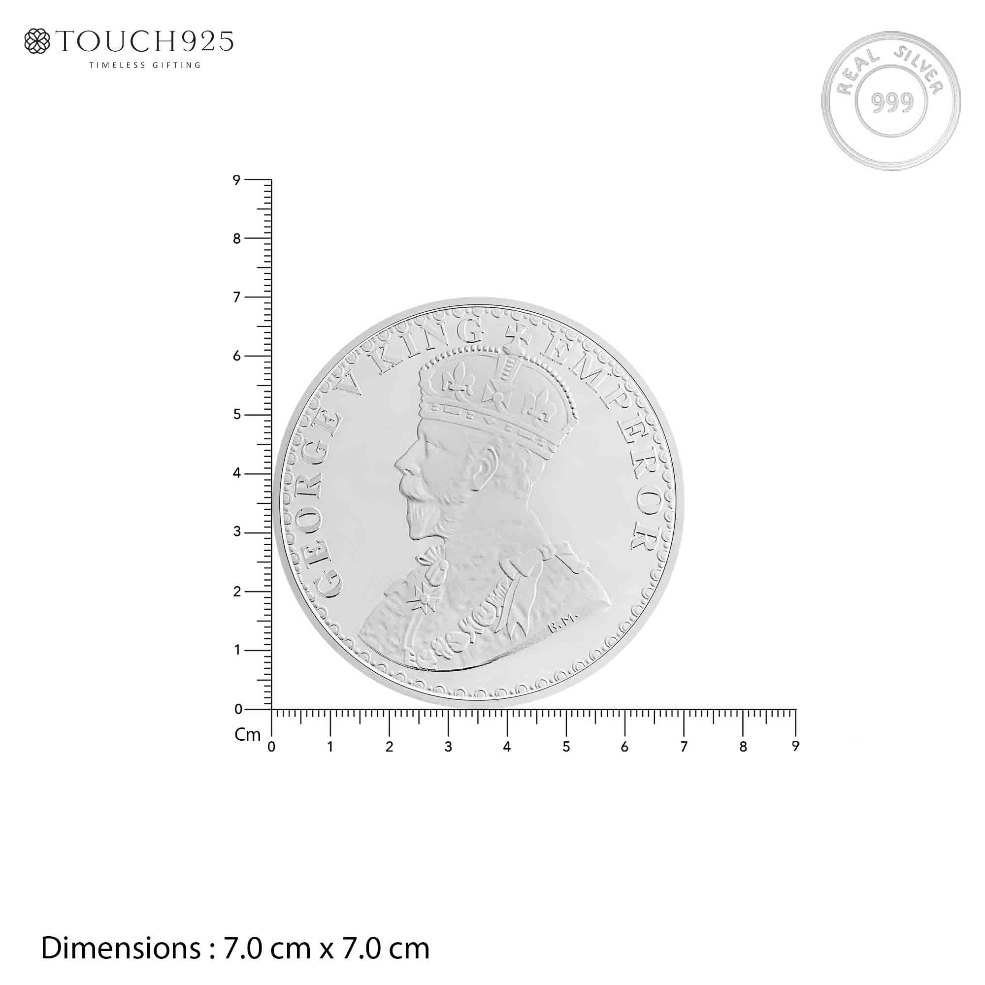 100g King George V Pure 999 Silver Coin - Image 6