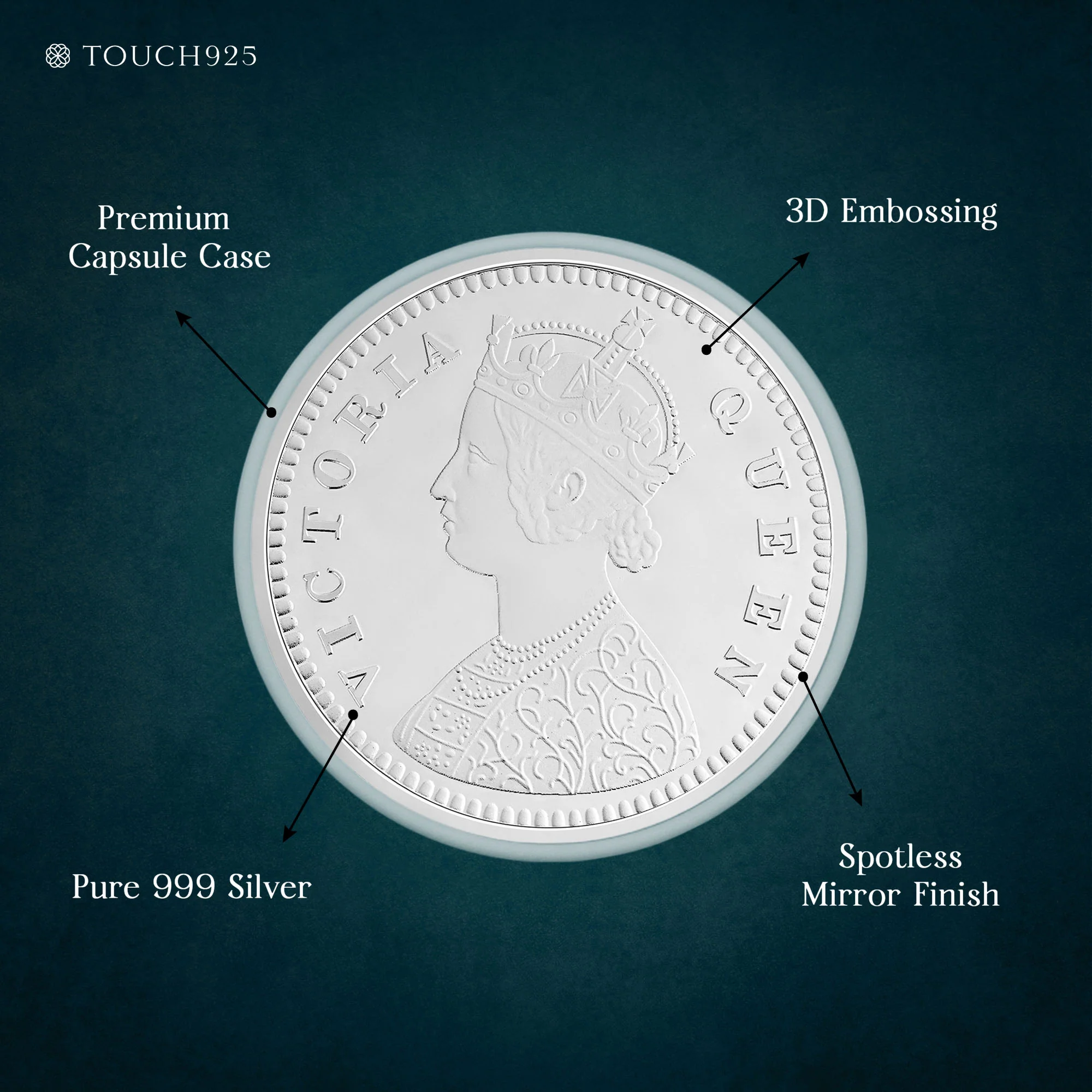 100g Queen Victoria Pure 999 Silver Coin - Image 4