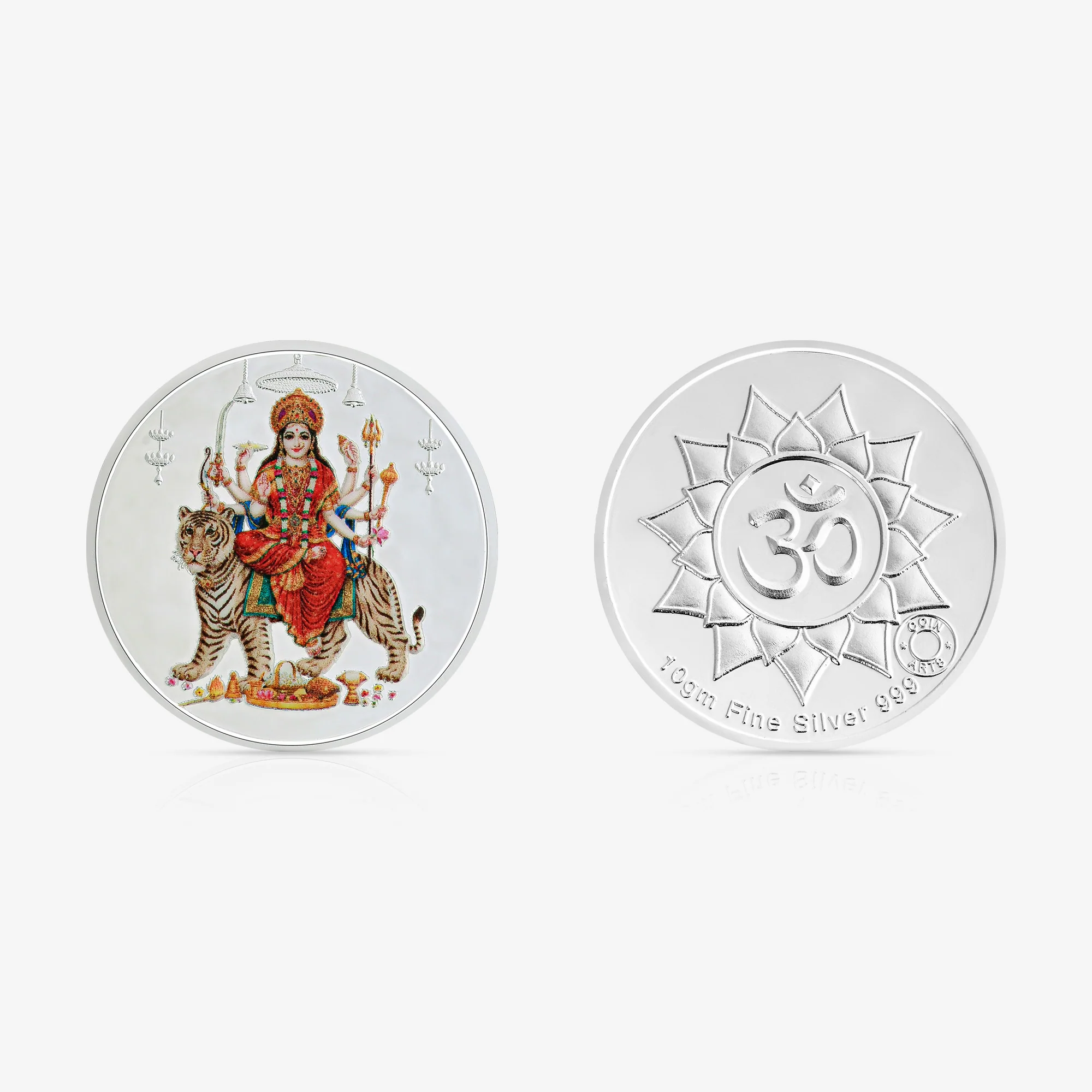 10g Durga Maa Pure 999 Silver Coin - Image 3