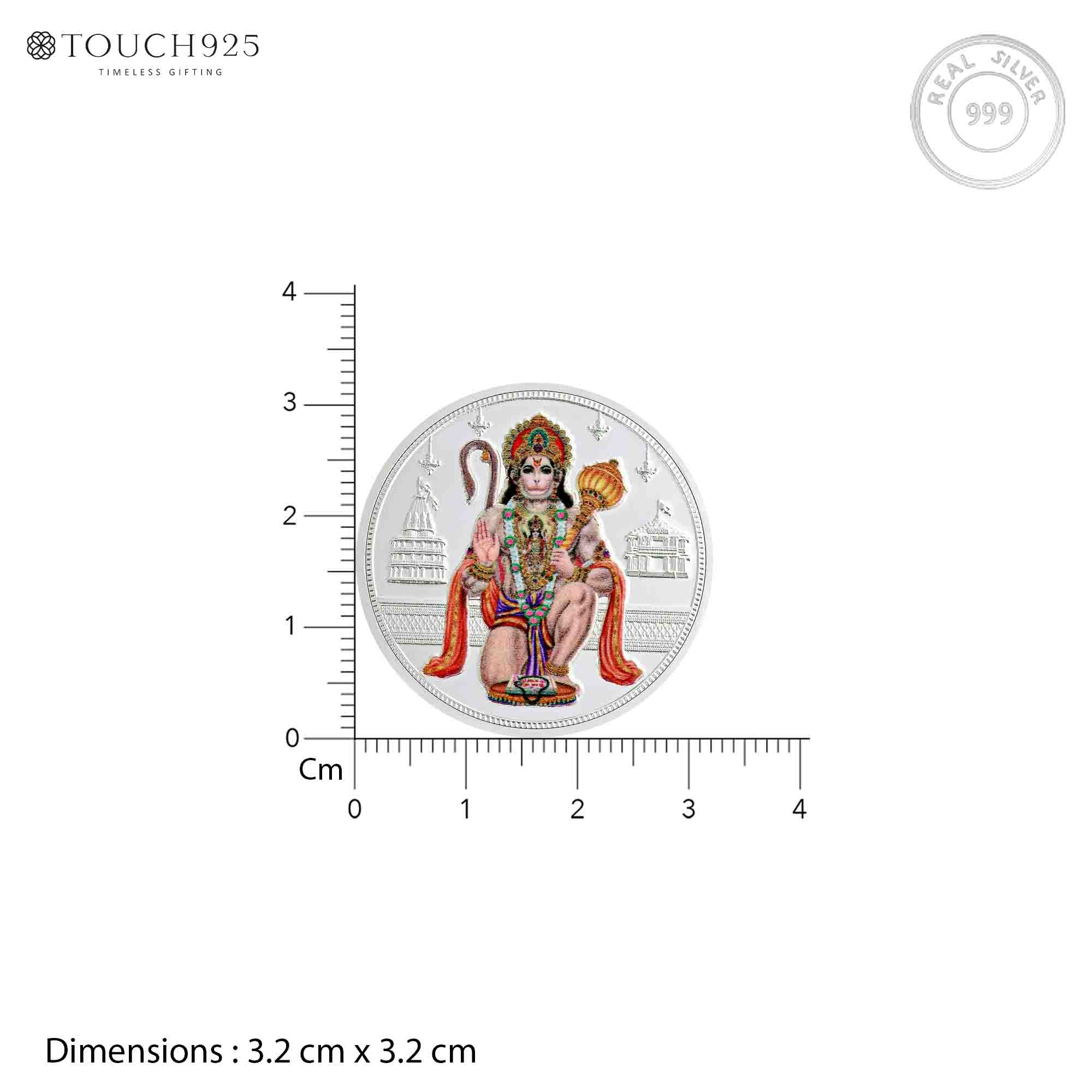 10g Hanuman Ji Pure 999 Silver Coin - Image 6