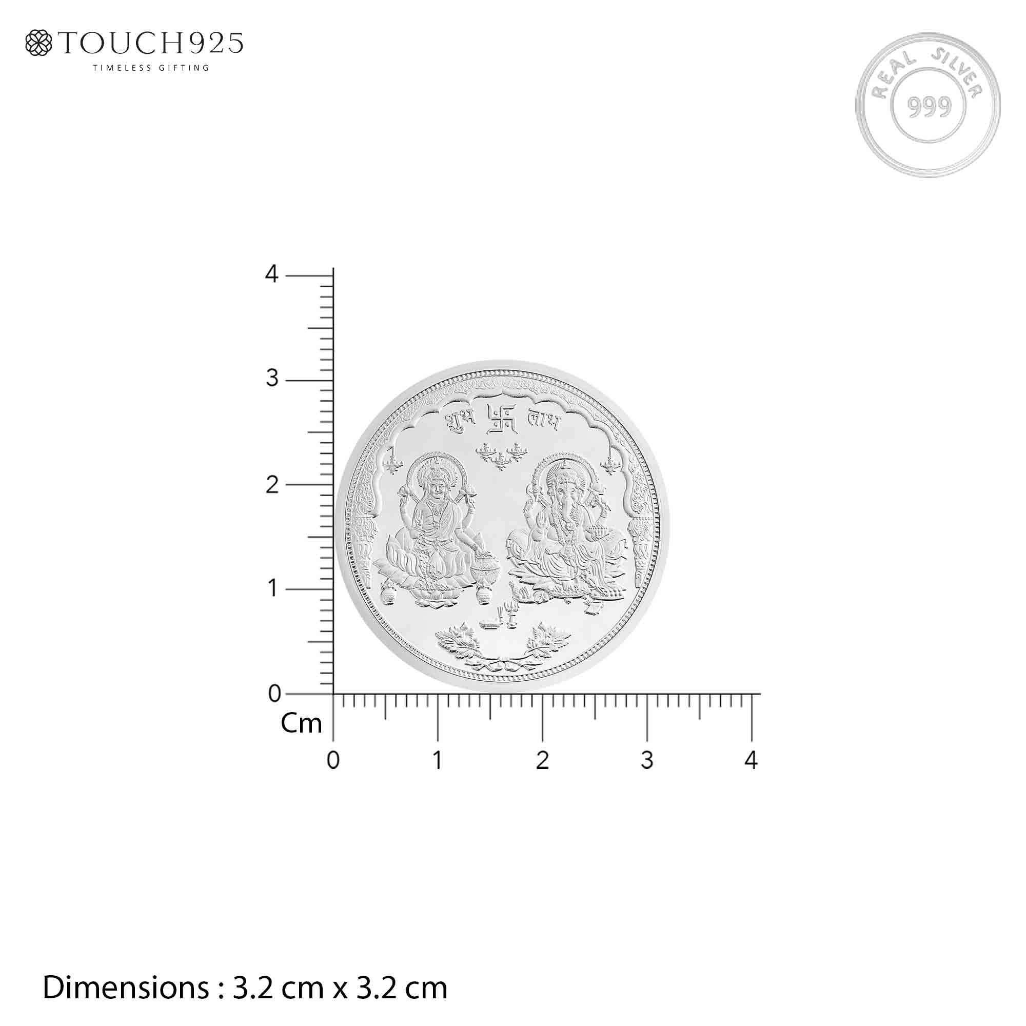 10-100g Lakshmi Ganesh Pure 999 Silver Coin - Image 6
