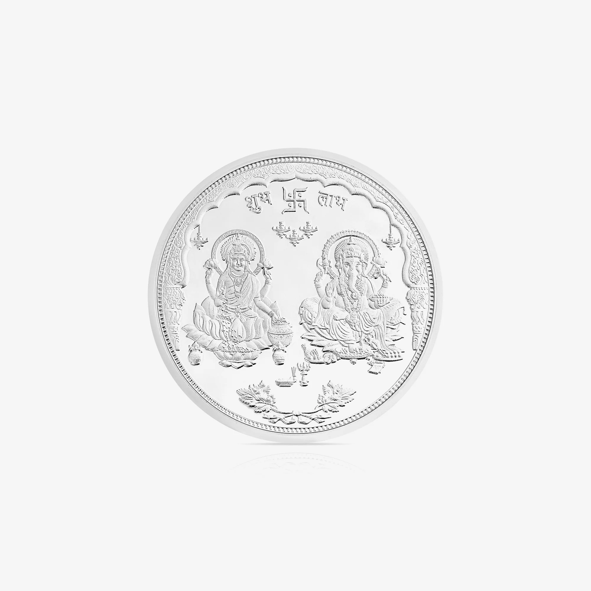 10-100g Lakshmi Ganesh Pure 999 Silver Coin - Image 7