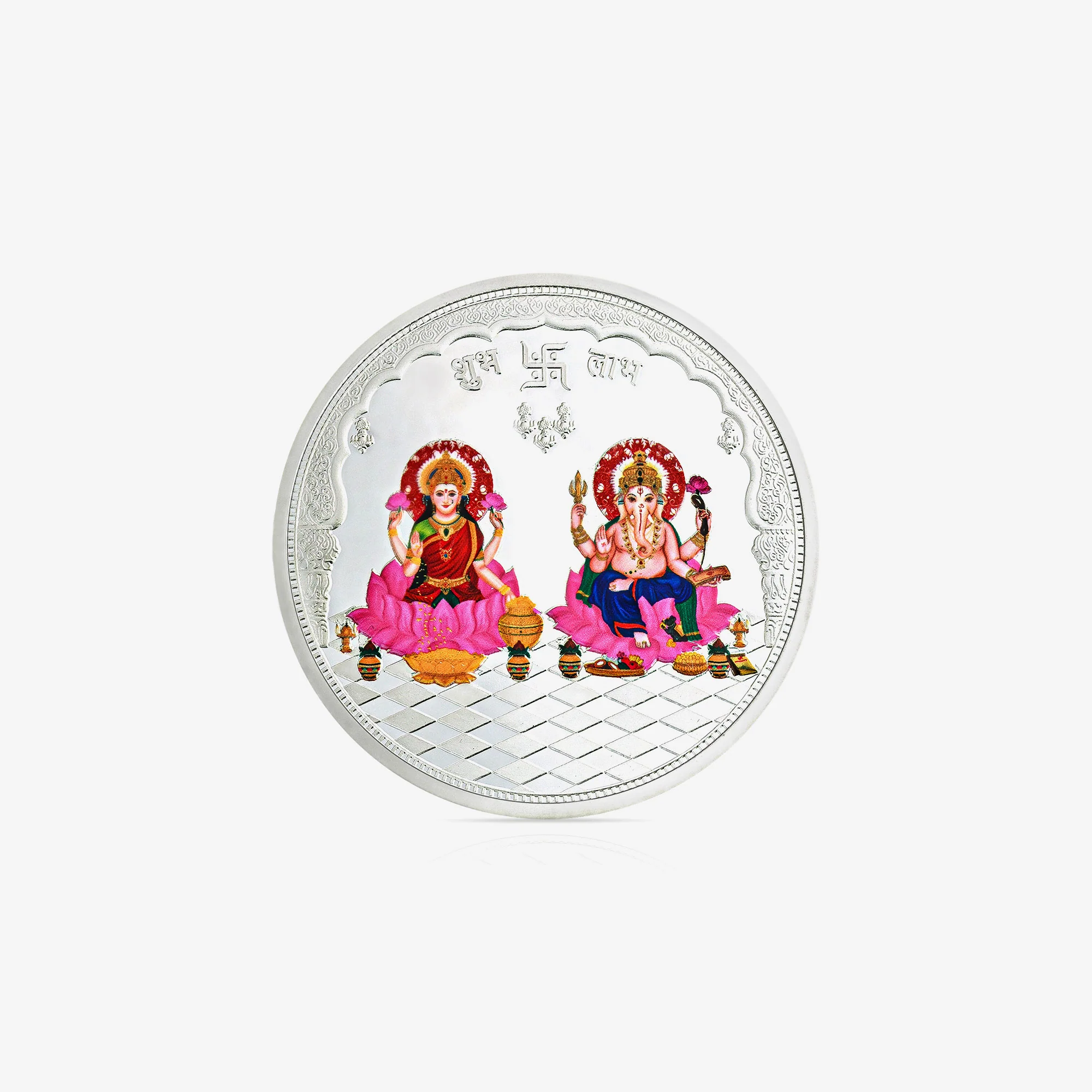 10-100g Lakshmi Ganesh Pure 999 Silver Coin - Image 13