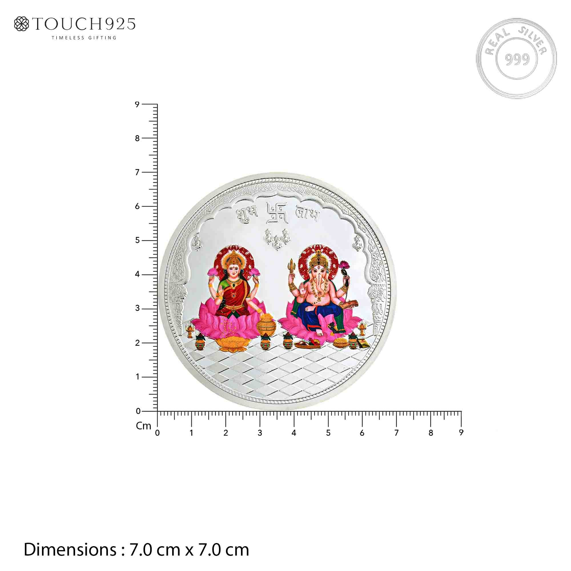 10-100g Lakshmi Ganesh Pure 999 Silver Coin - Image 24