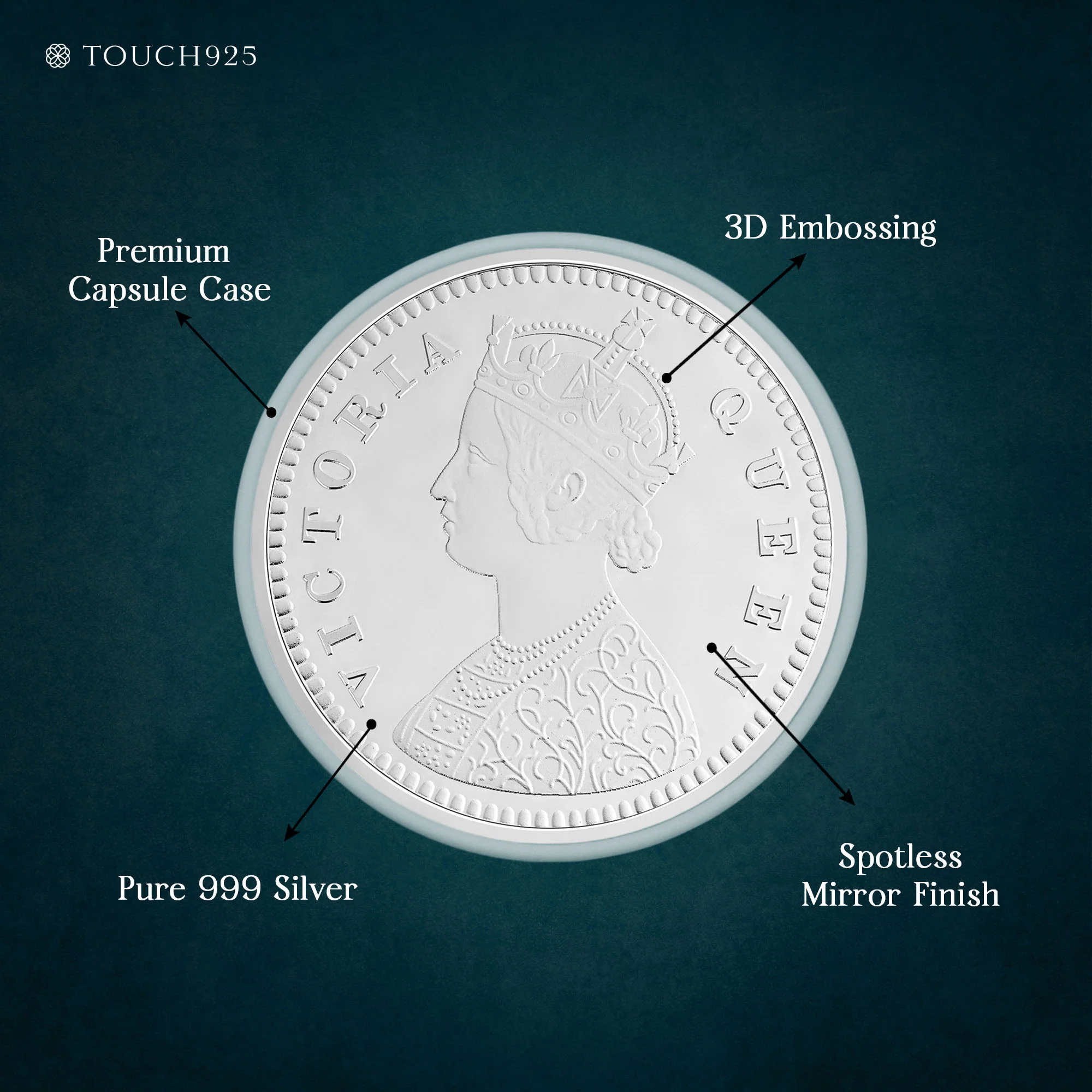 10-100g Queen Victoria Pure 999 Silver Coin - Image 10