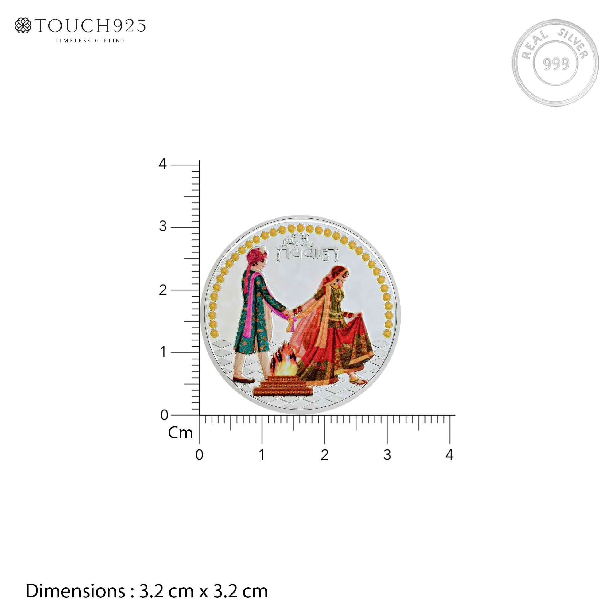 10g Shubh Vivah Pure 999 Silver Coin - Image 6