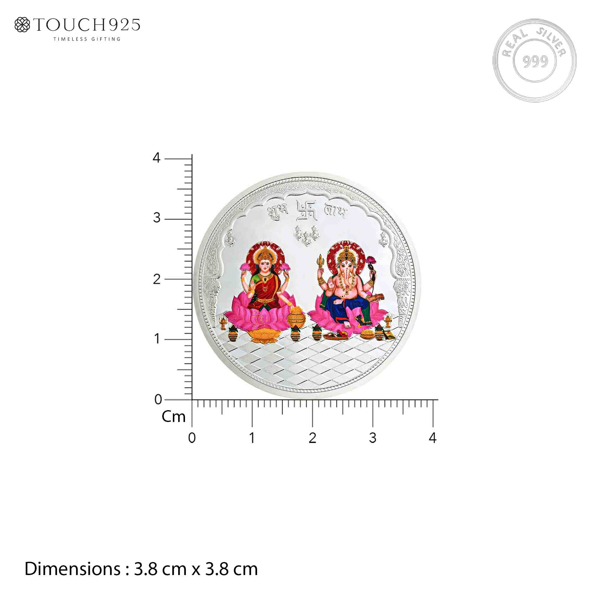 20g Lakshmi Ganesh Pure 999 Silver Coin - Image 6
