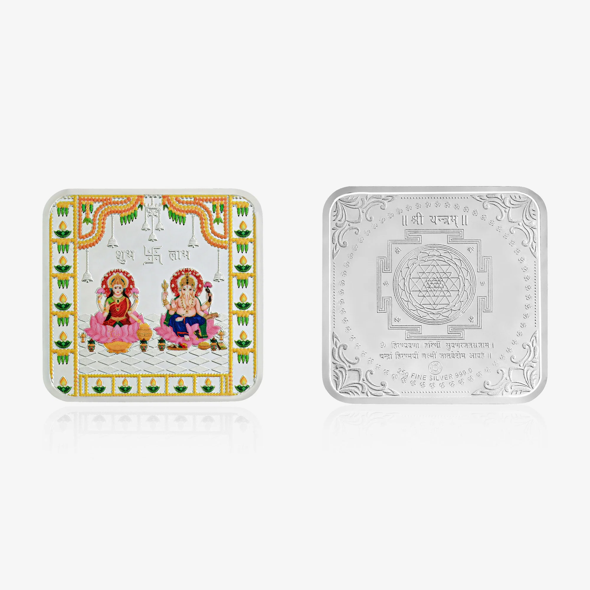 25g Lakshmi Ganesh Pure 999 Silver Coin - Image 3