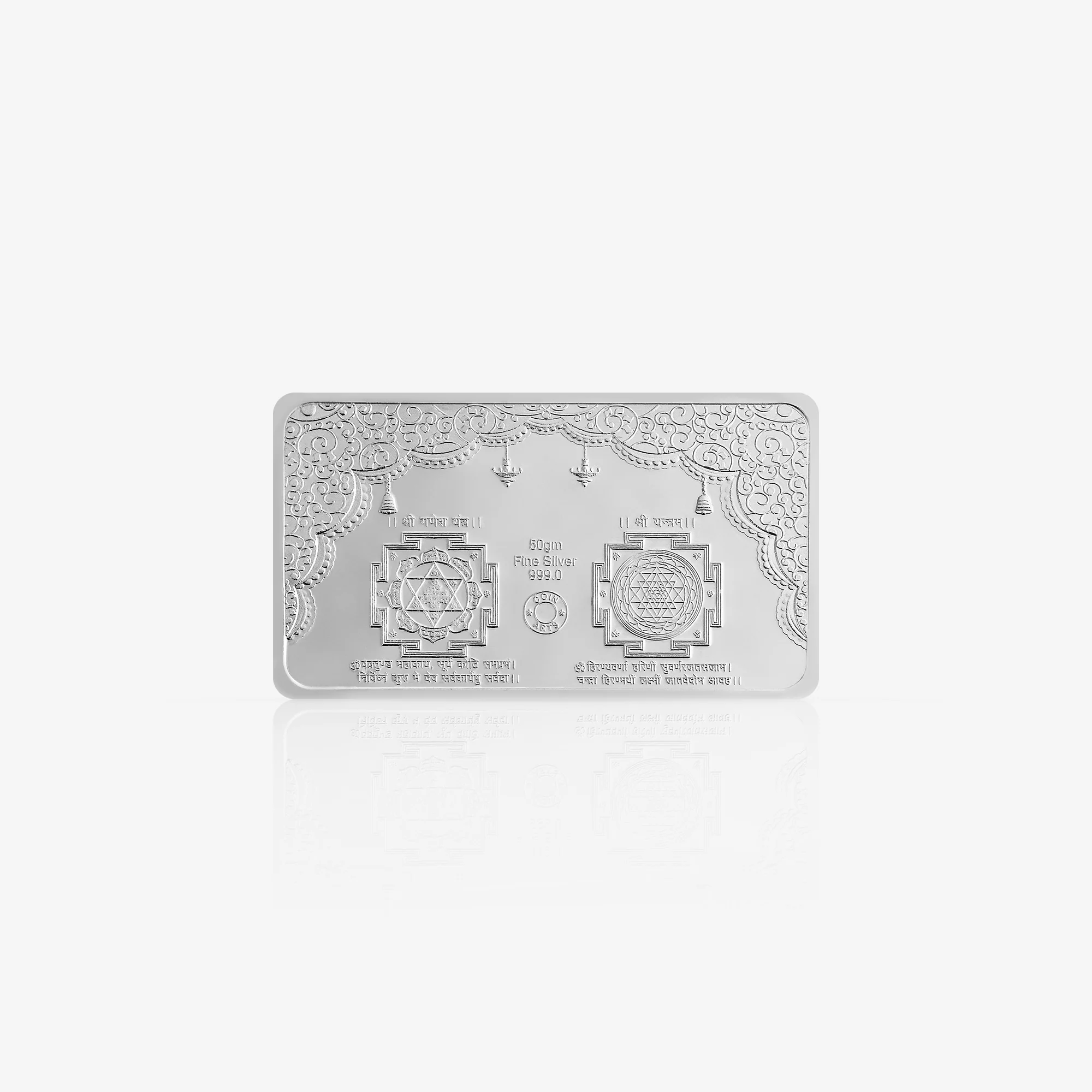 50g Lakshmi Ganesh Pure 999 Silver Coin - Image 3