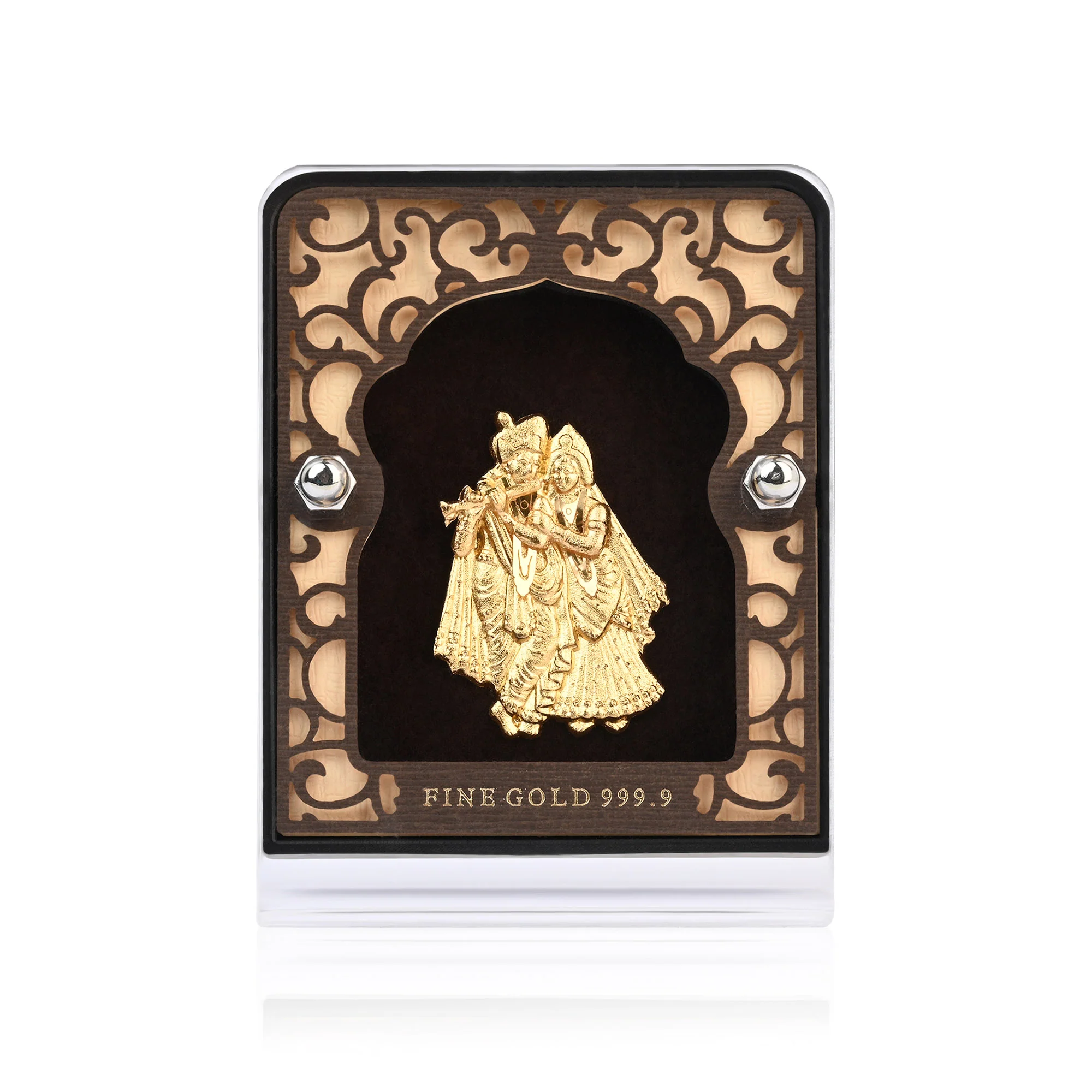 Radha Krishna 24K Gold Foil Frame - Image 4