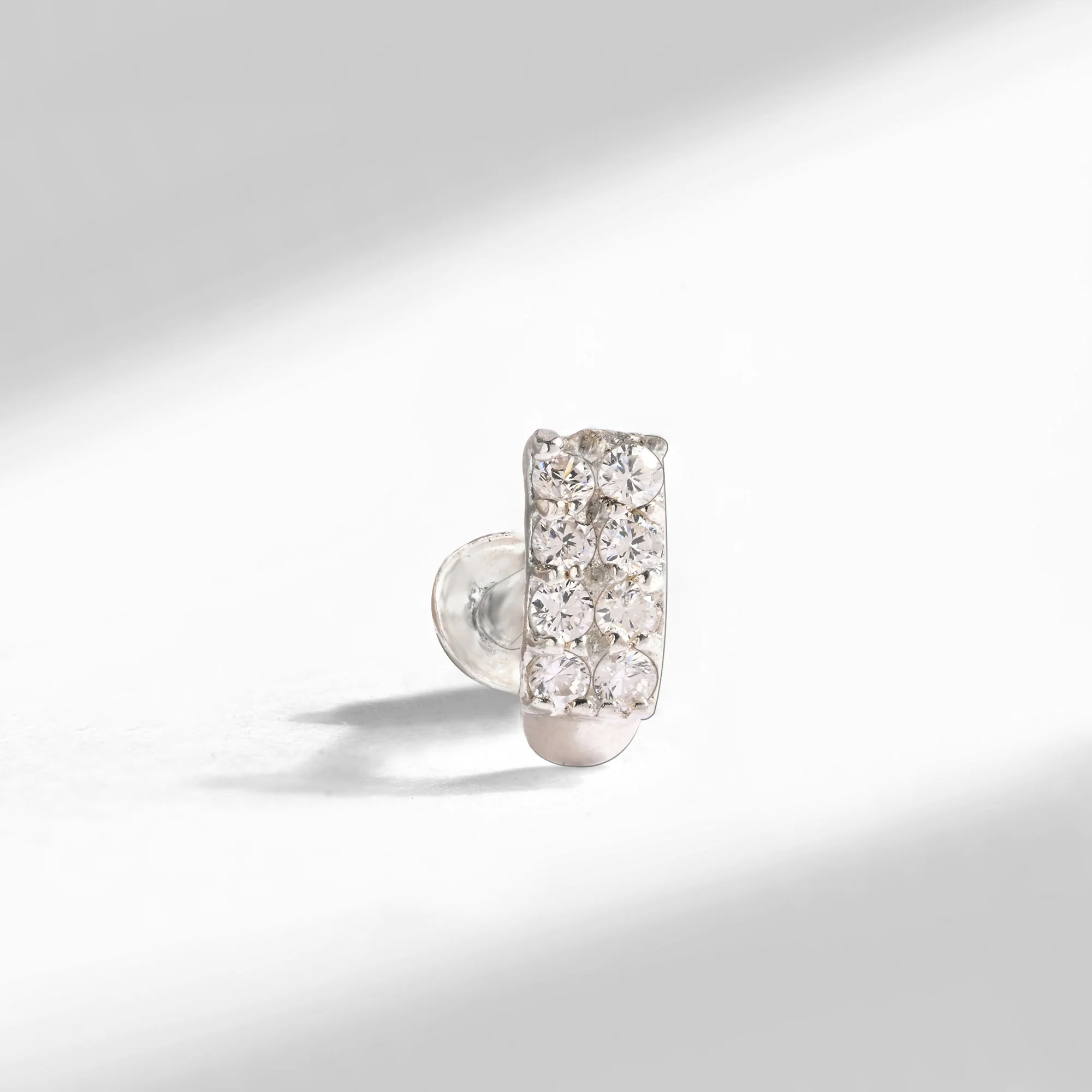 Radiant Silver Nose Pin - Image 3