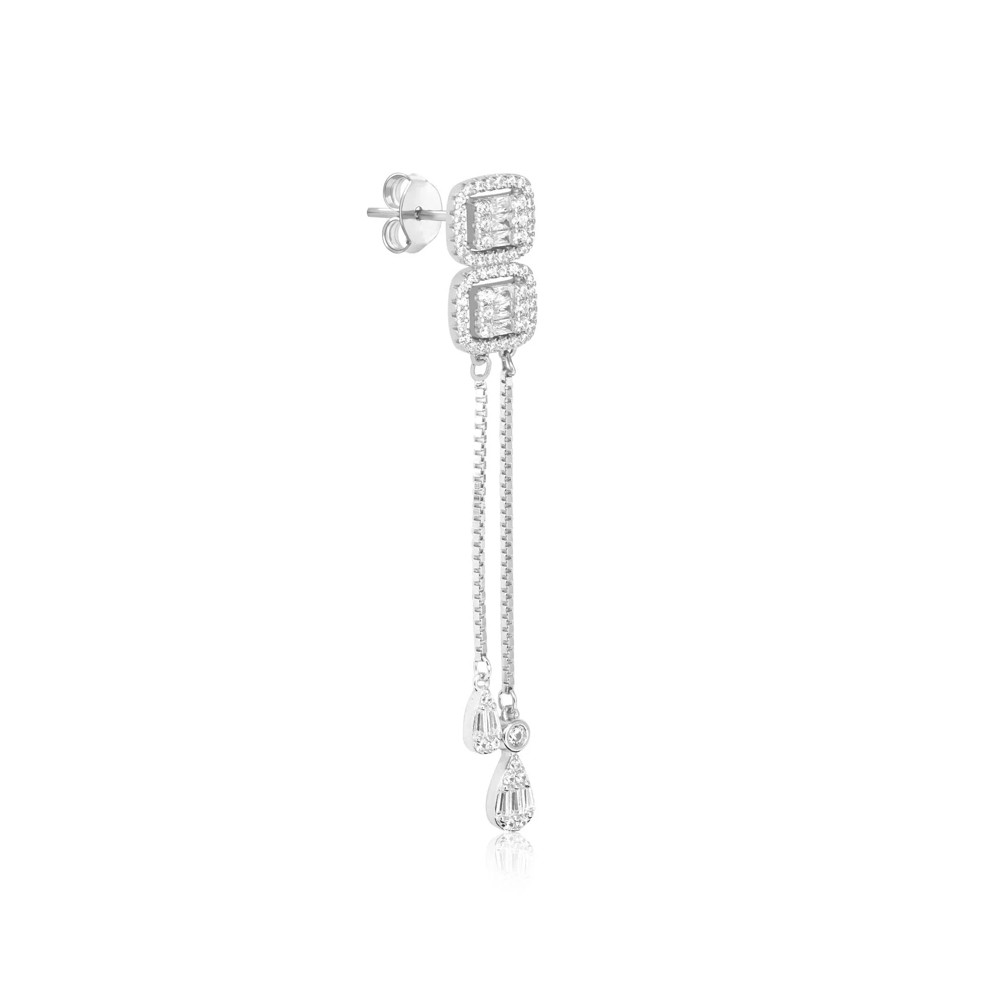 Radiant Cubic Cascade Necklace Set - Image 12