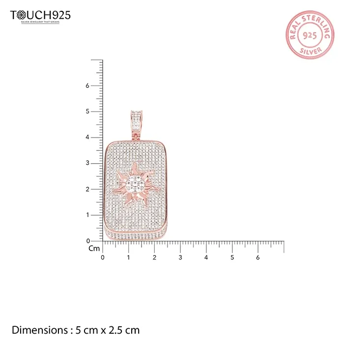Radiant Dawn Zircon studded Rose Gold Locket - Image 5
