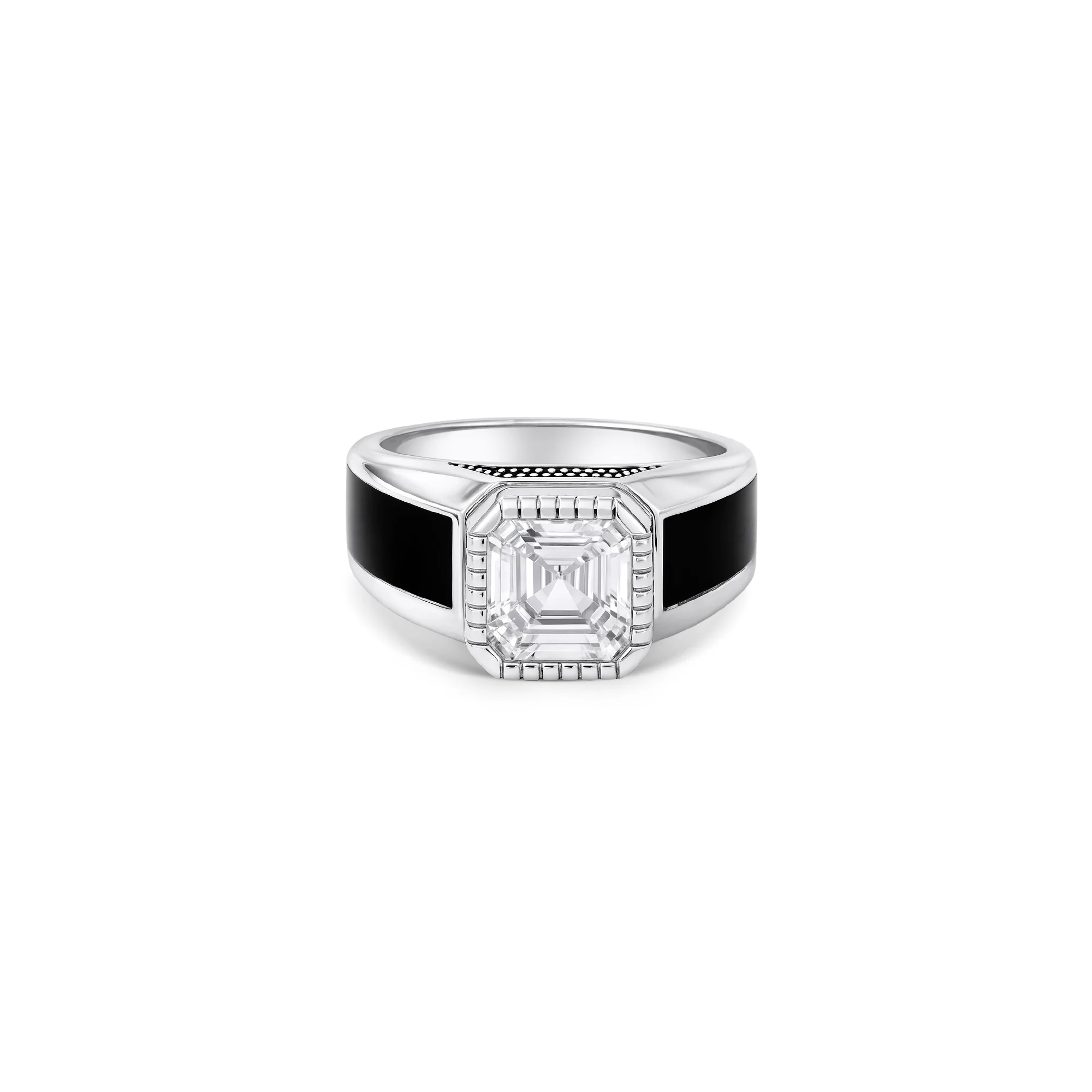Radiant Edge Silver Ring - Image 2
