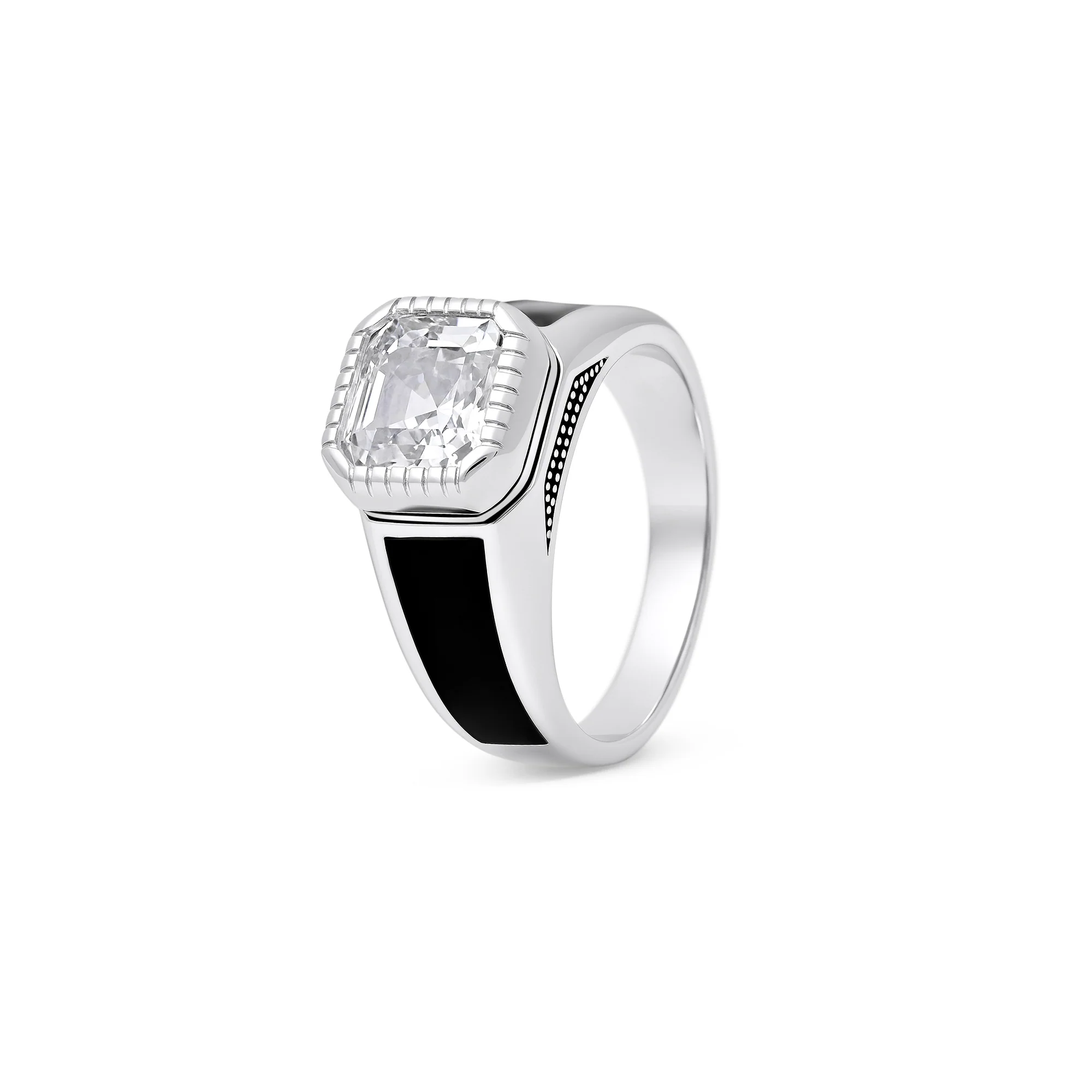 Radiant Edge Silver Ring - Image 4