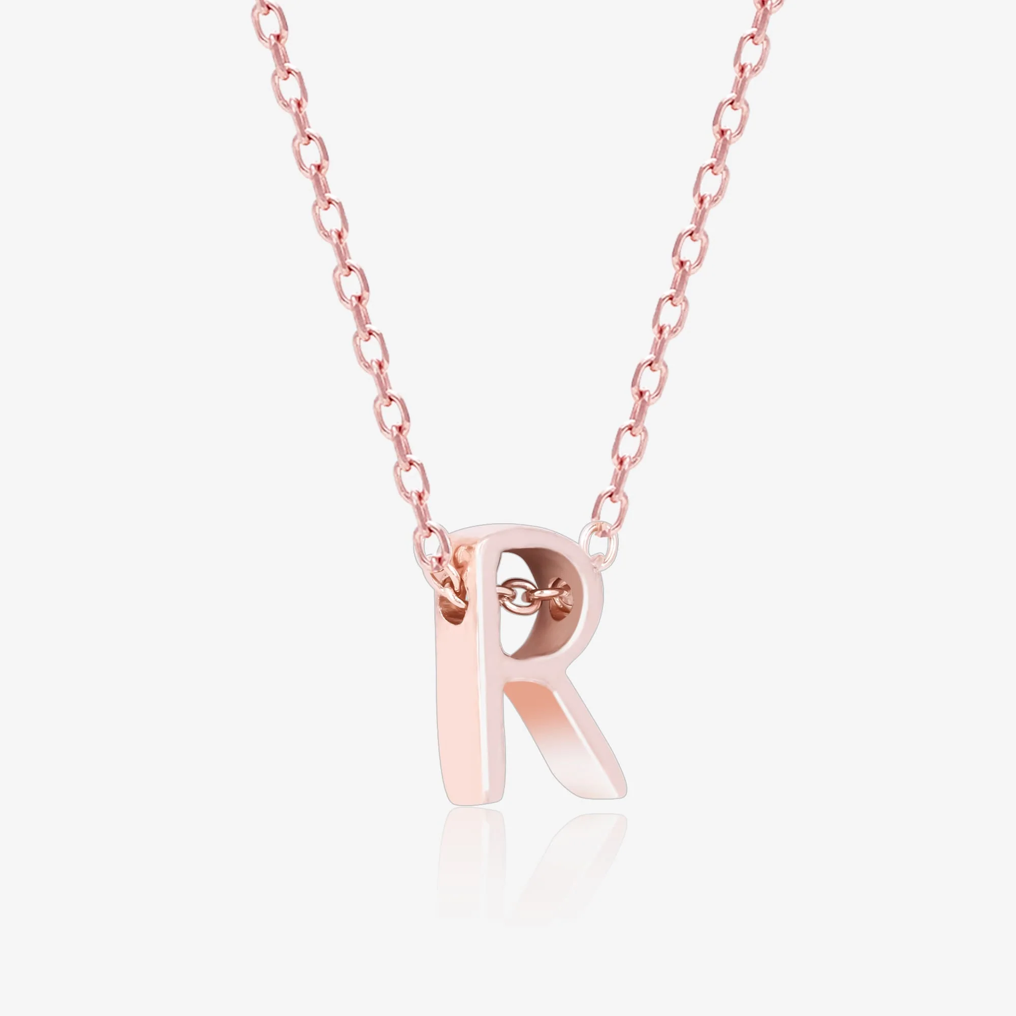 Radiant R Initial Necklace - Image 8