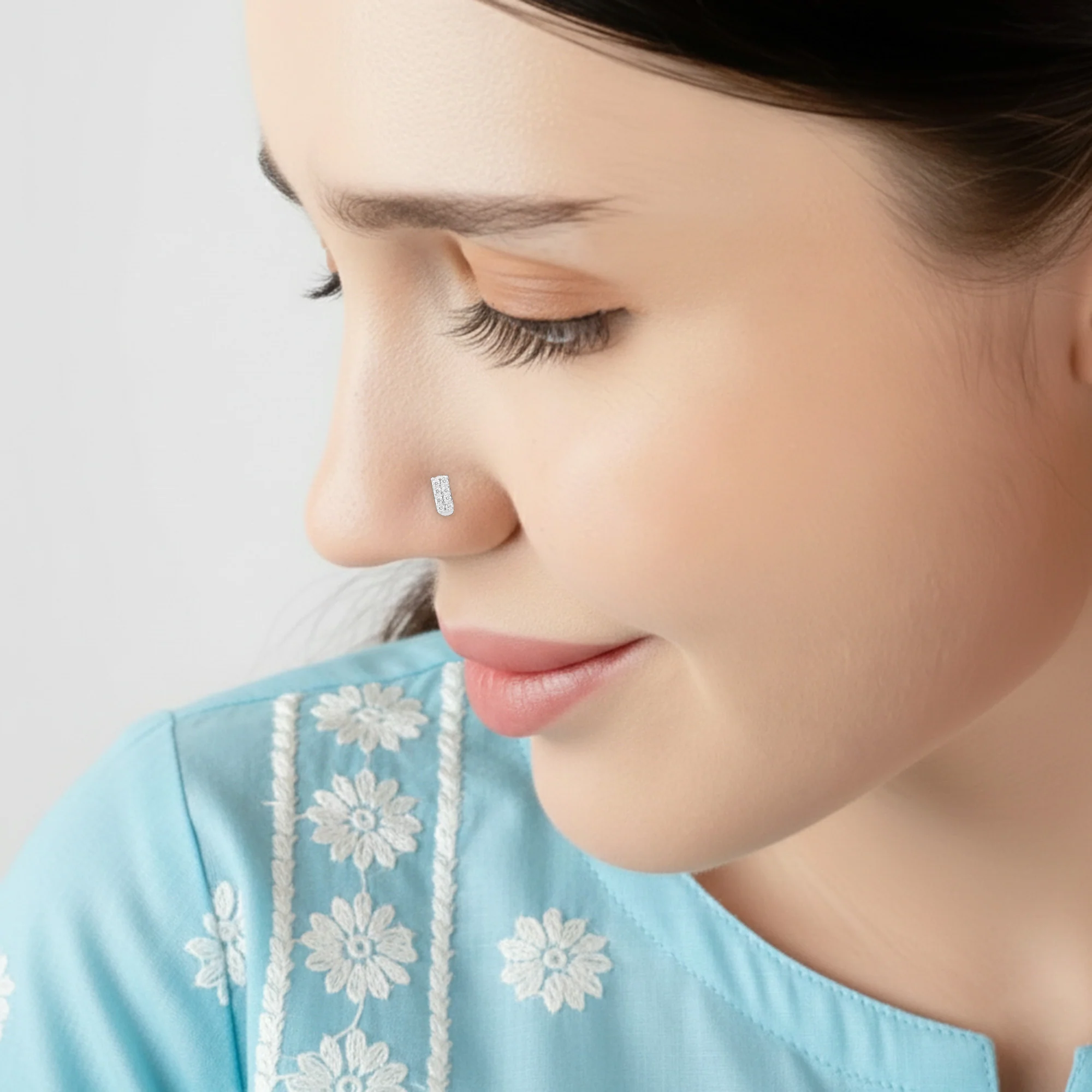 Radiant Silver Nose Pin - Image 11