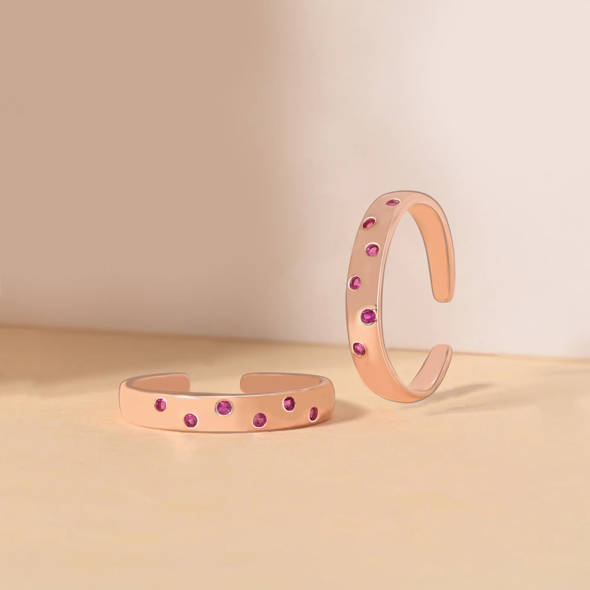 Rosé Droplets Toe Ring