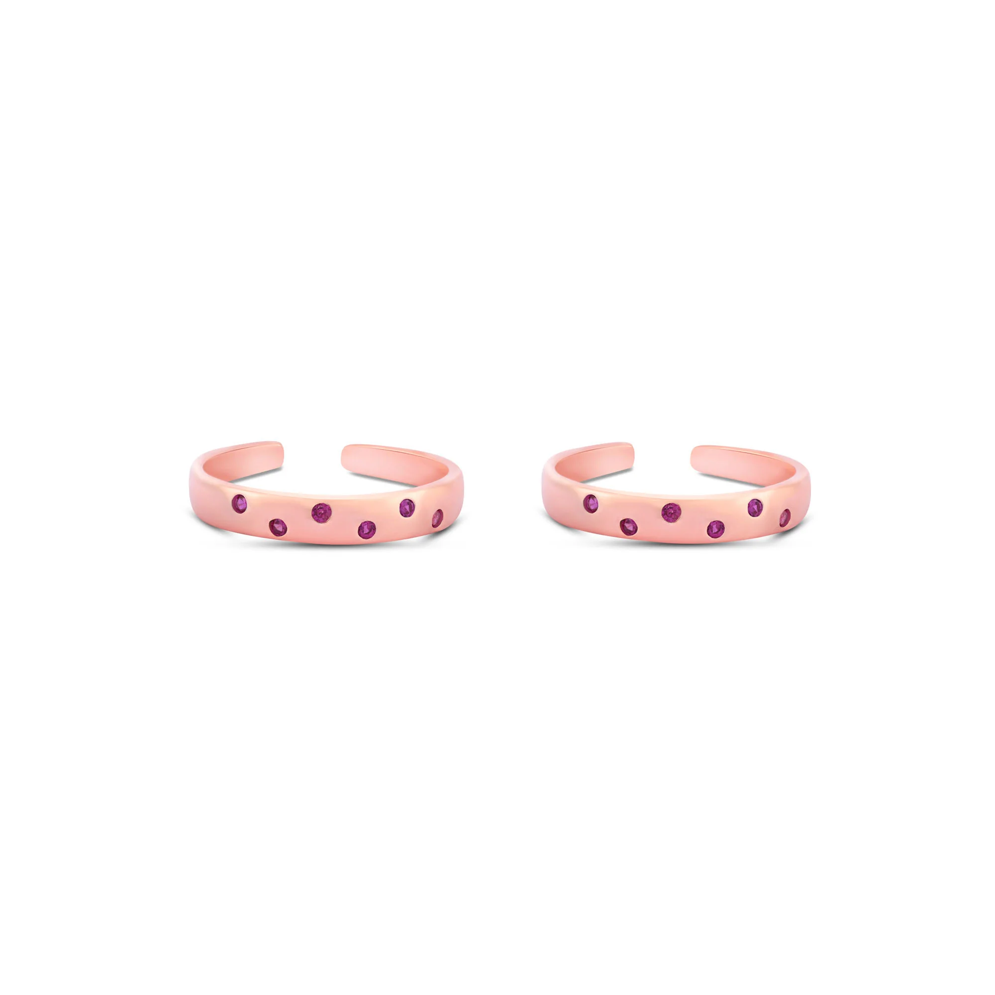 Rosé Droplets Toe Ring - Image 2