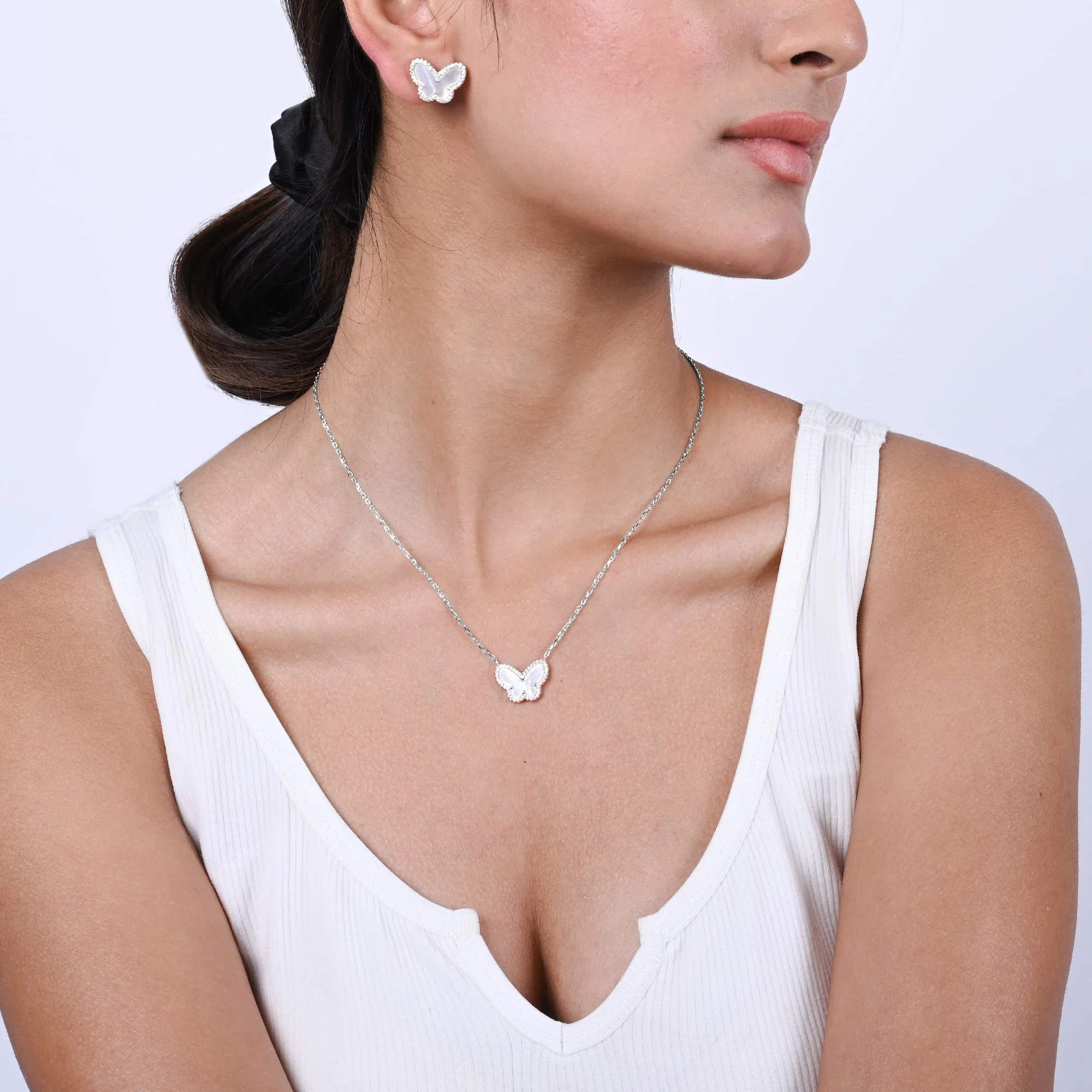 Rose Gold Butterfly Stone Set - Image 10