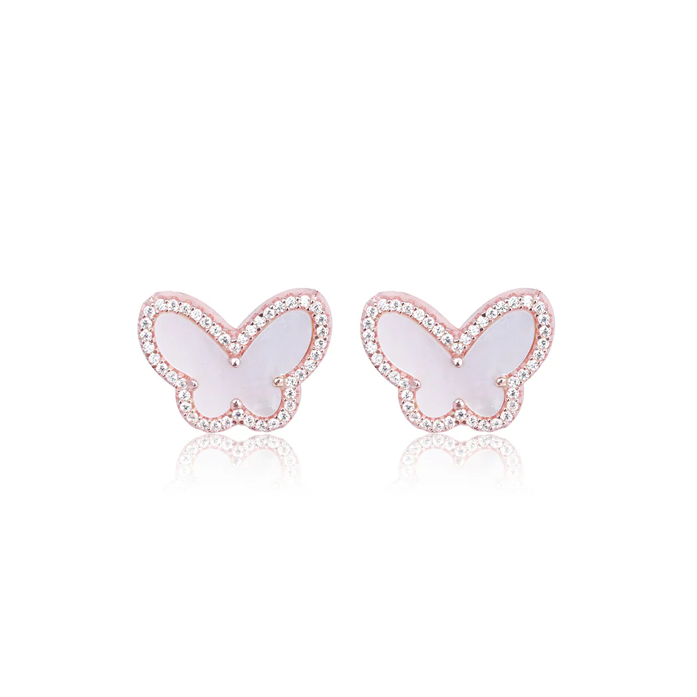 Rose Gold Butterfly Stone Set - Image 5