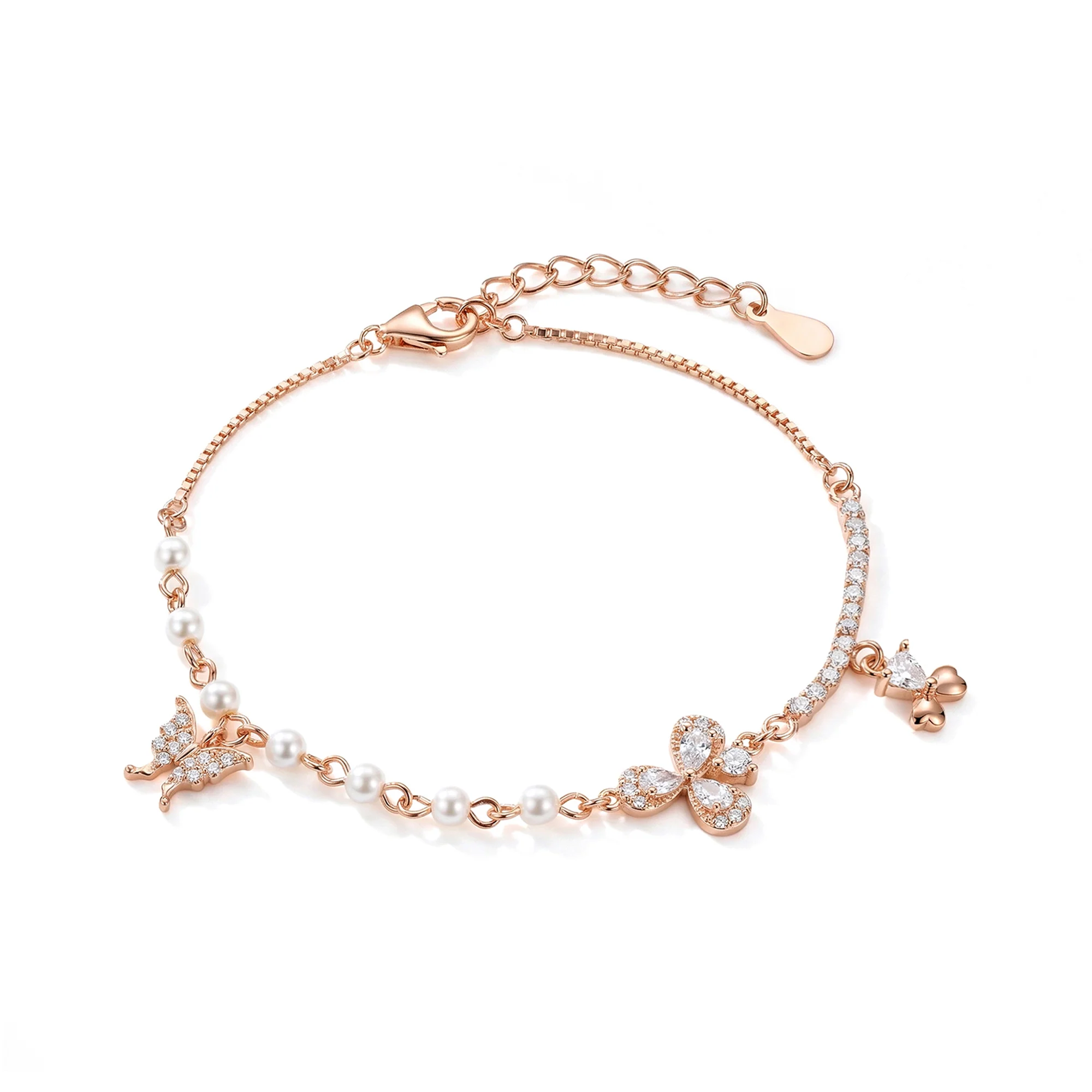 Rose Gold Pearl Bracelet - Image 2
