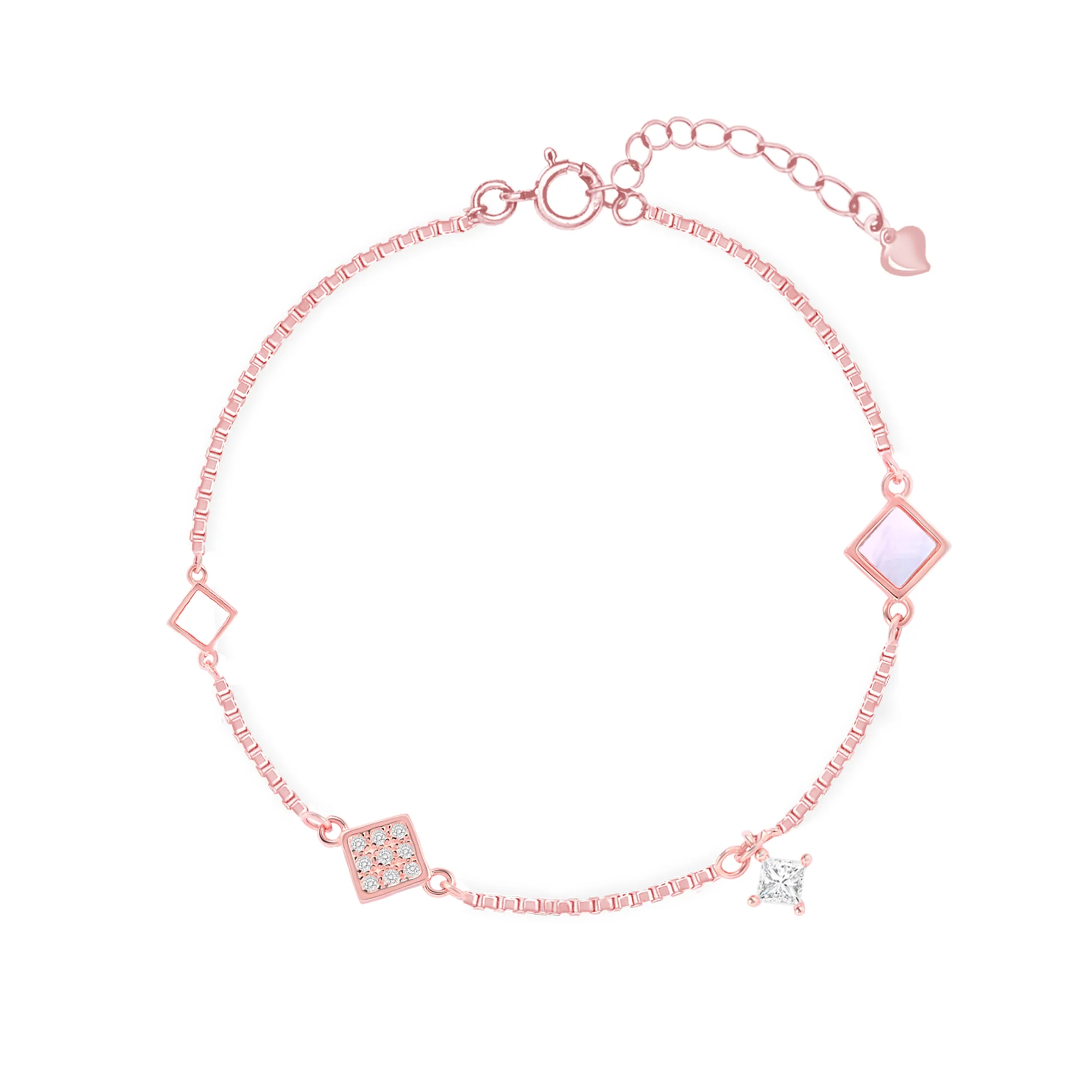 Rose Prism Silver Bracelet - Image 2