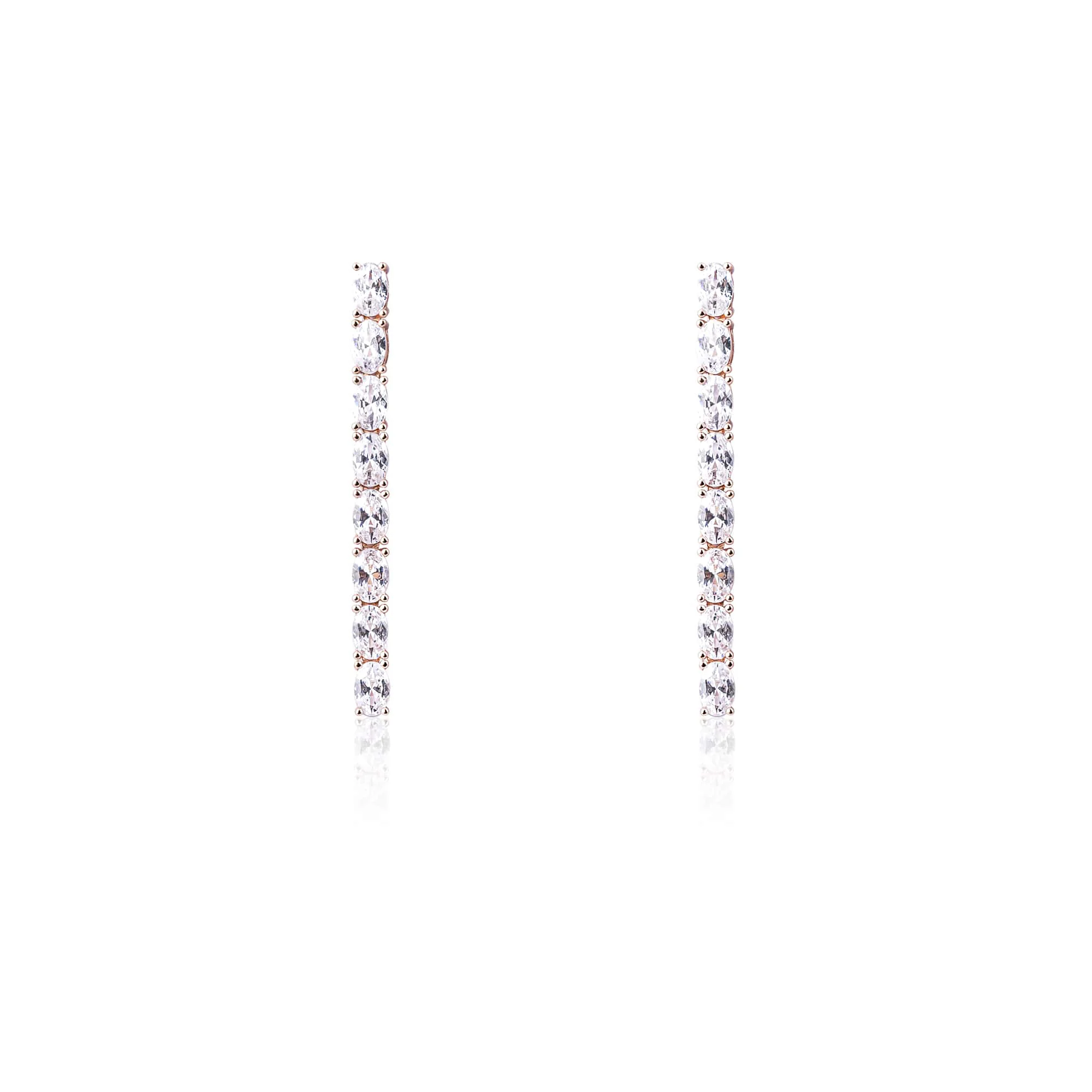 Rosegold Sleek CZ Dangler - Image 4