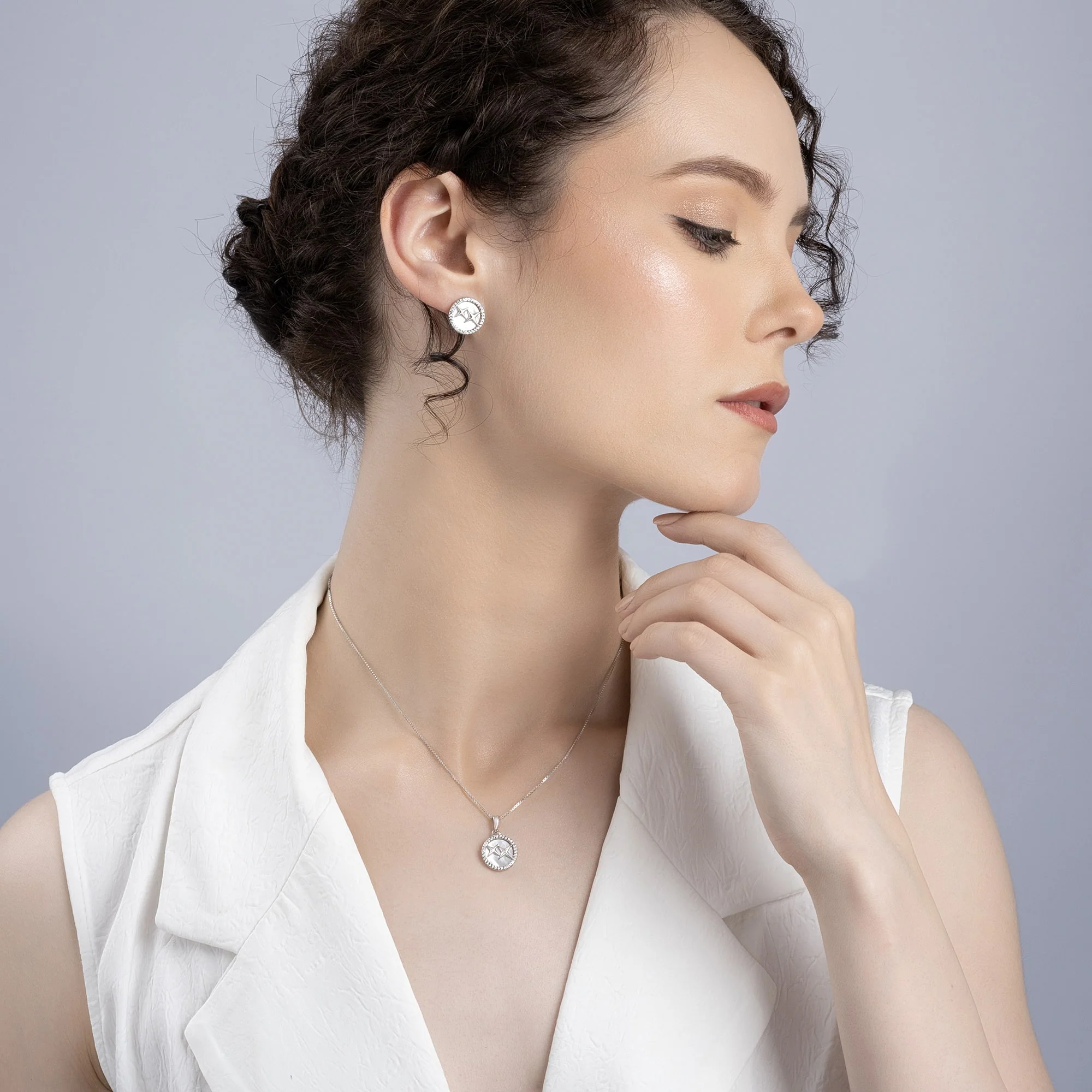 Rosy Radiance Pendant Set - Image 7