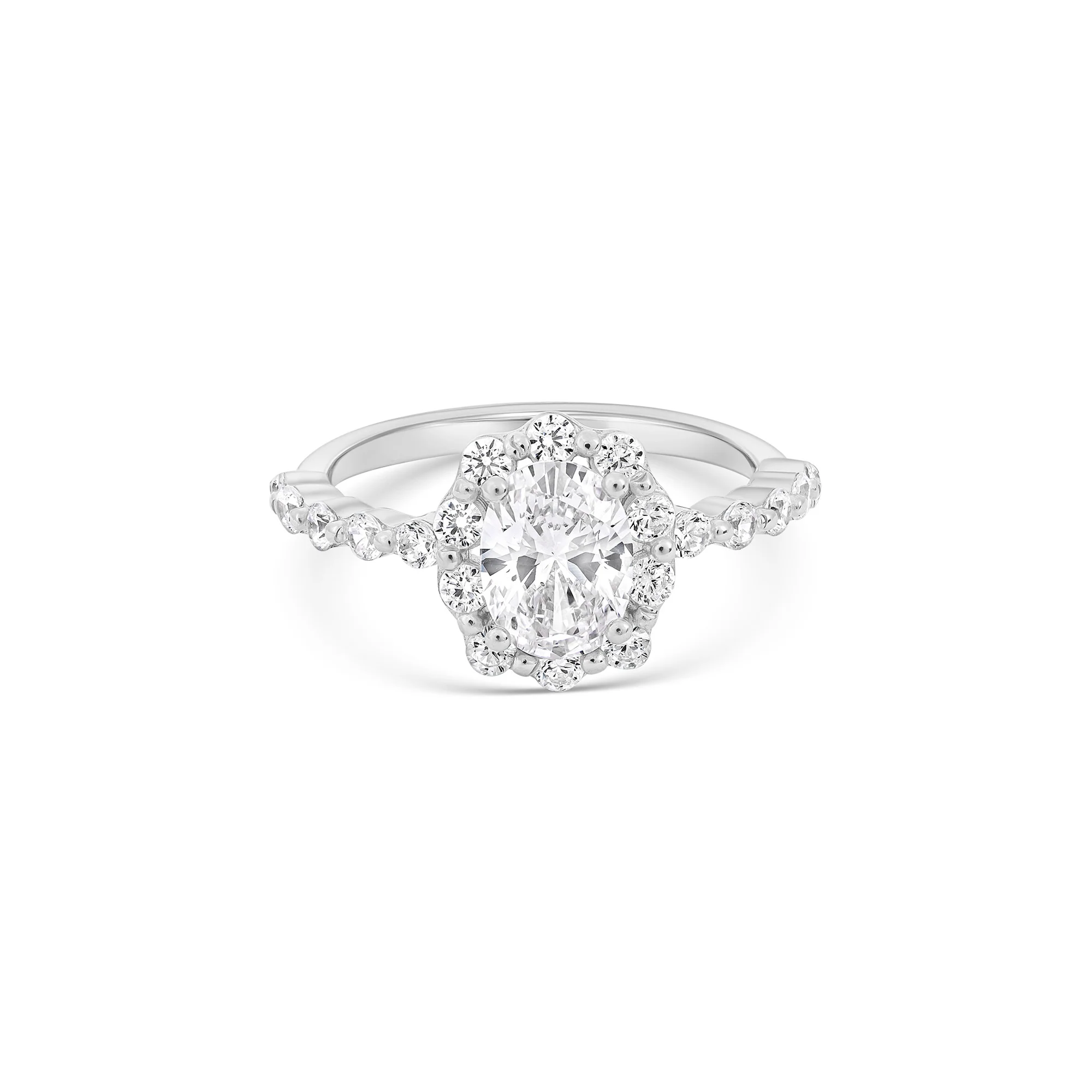 Round Cluster Halo Ring - Image 6