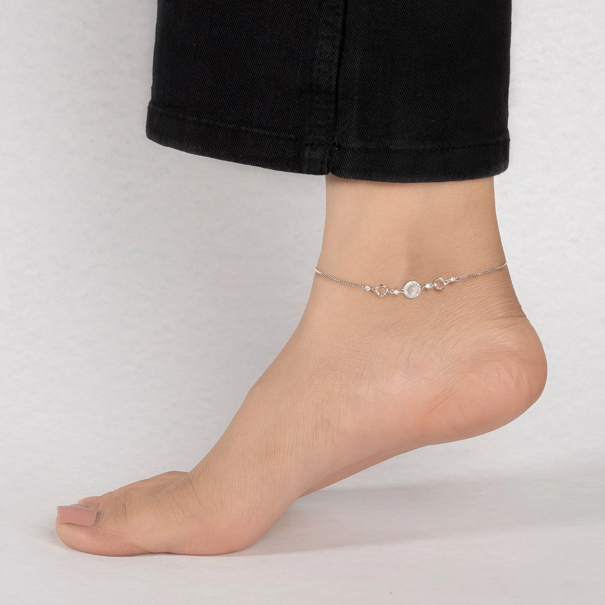 Round Dual Circular Anklet - Image 10