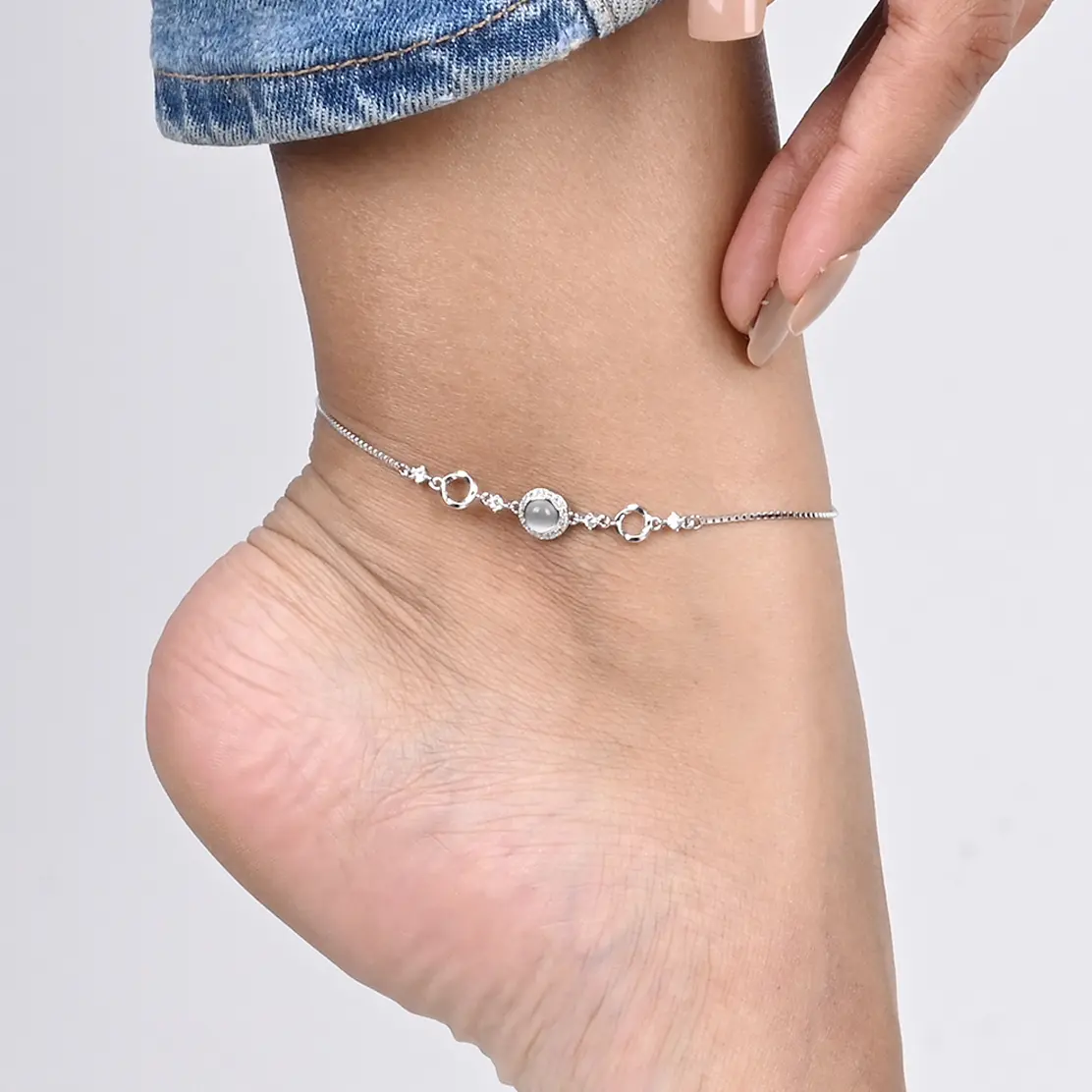 Round Dual Circular Anklet - Image 12