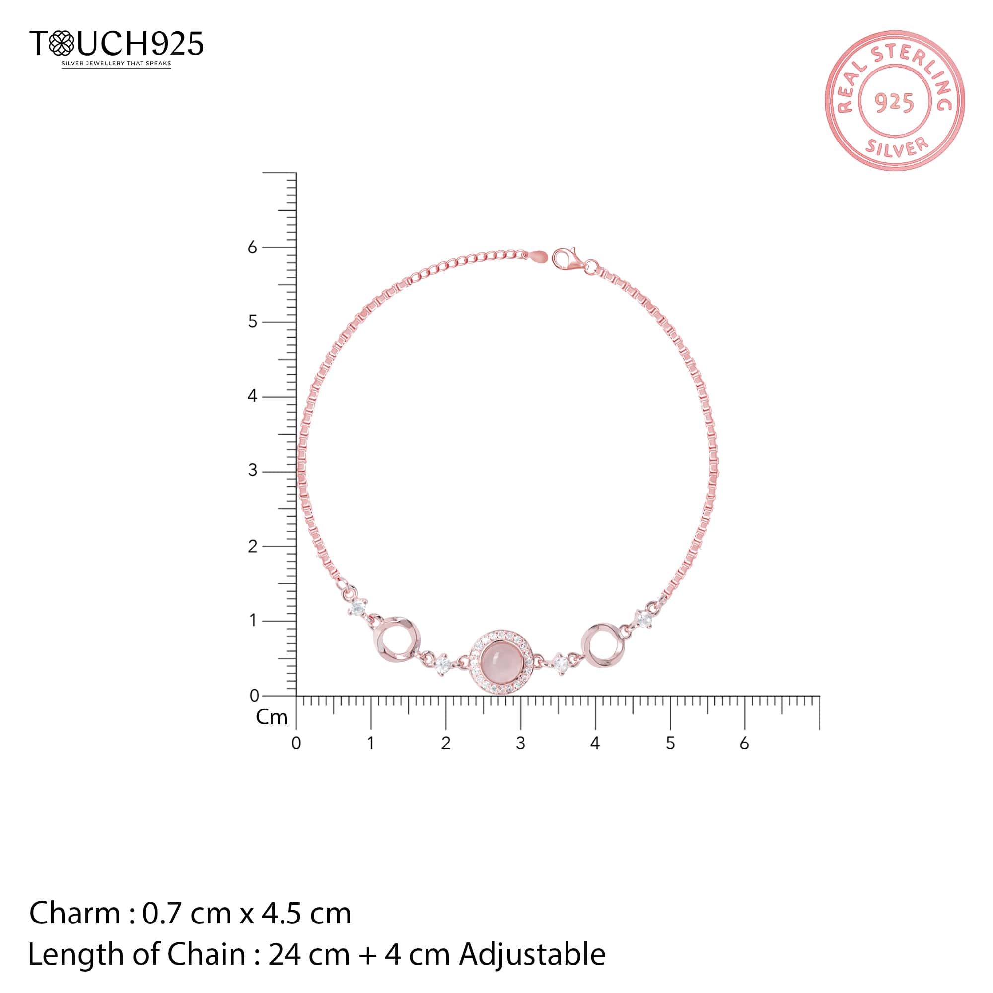 Round Dual Circular Anklet - Image 6