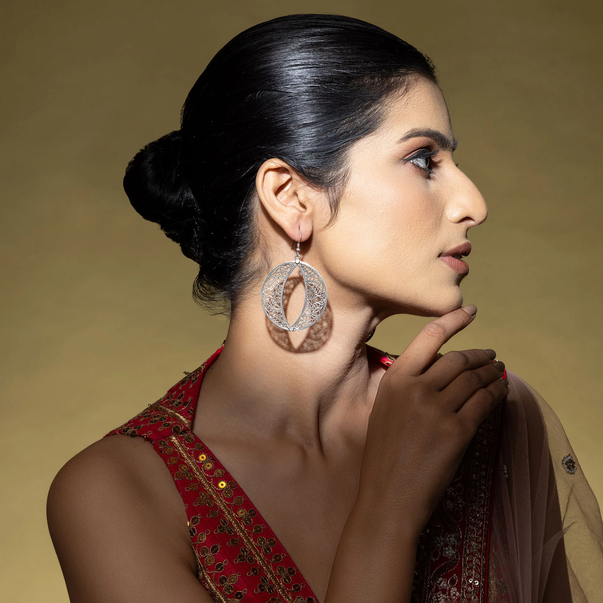 Round Filigree Earrings - Image 3