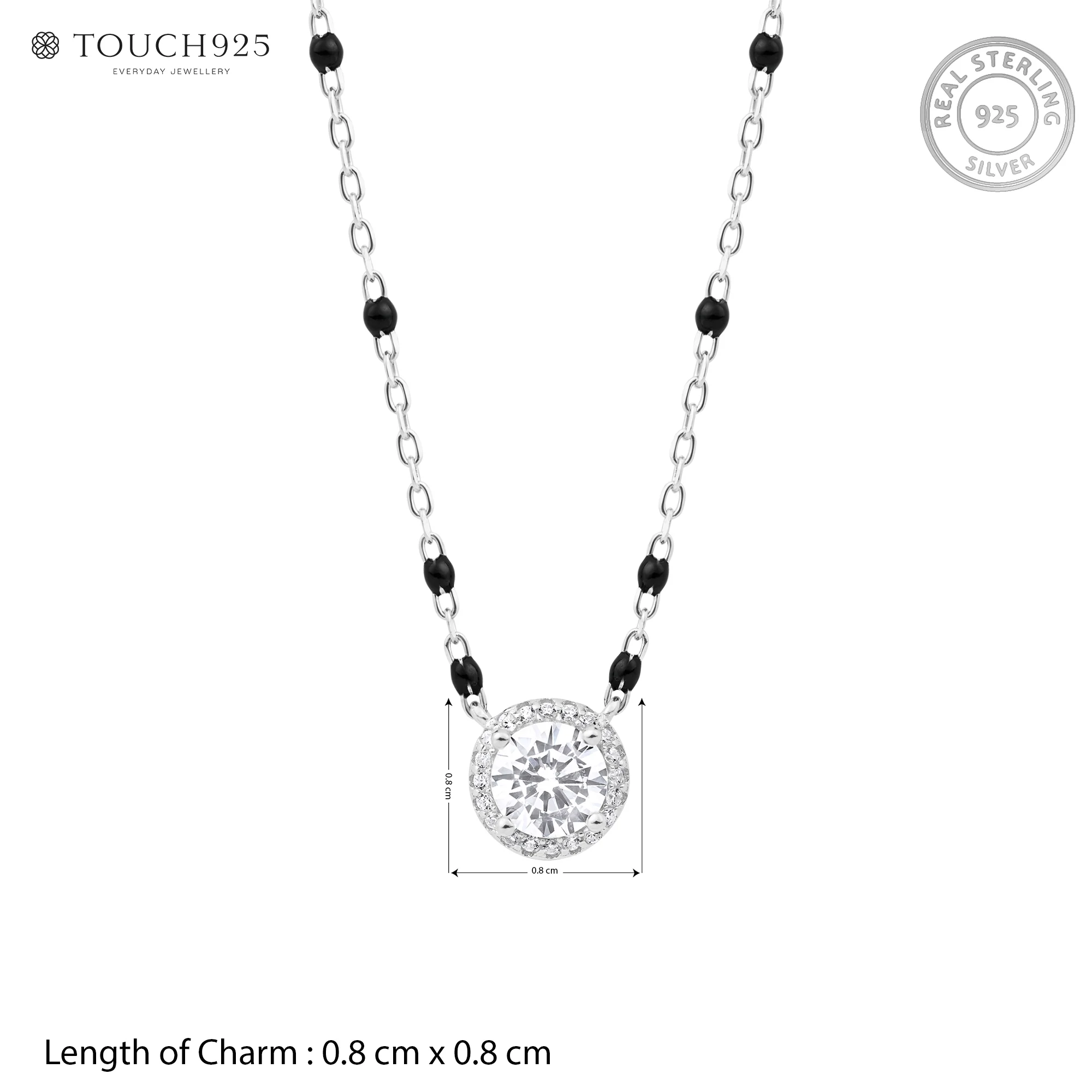 Round Halo Mangalsutra - Image 6