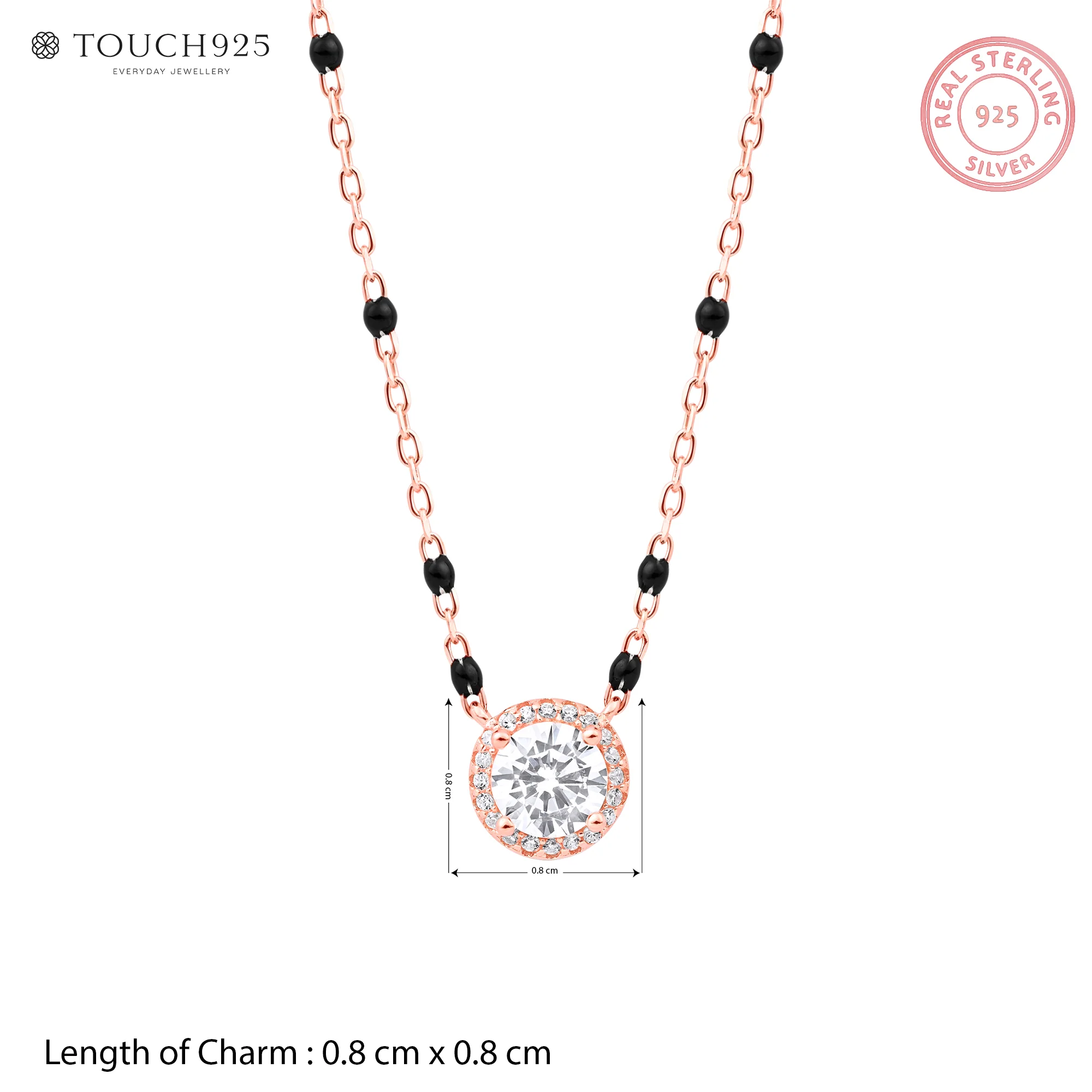 Round Halo Mangalsutra - Image 12