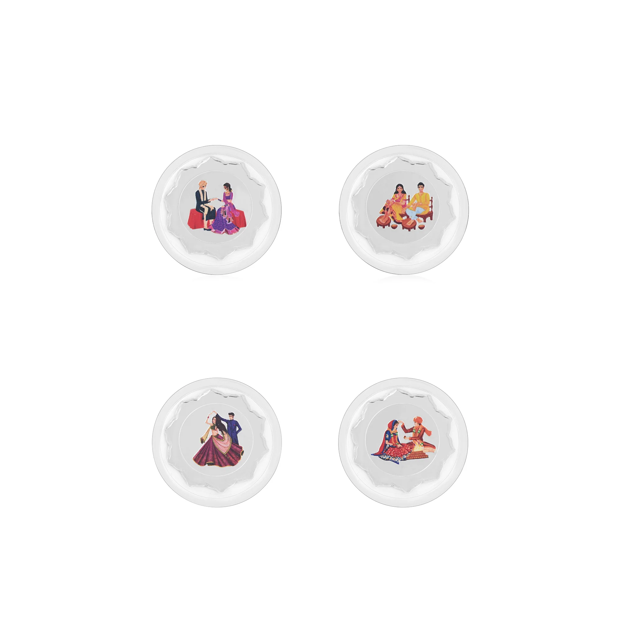 Royal Wedding Ritual 999 Silver Coin Box (4 Coins) - Image 5