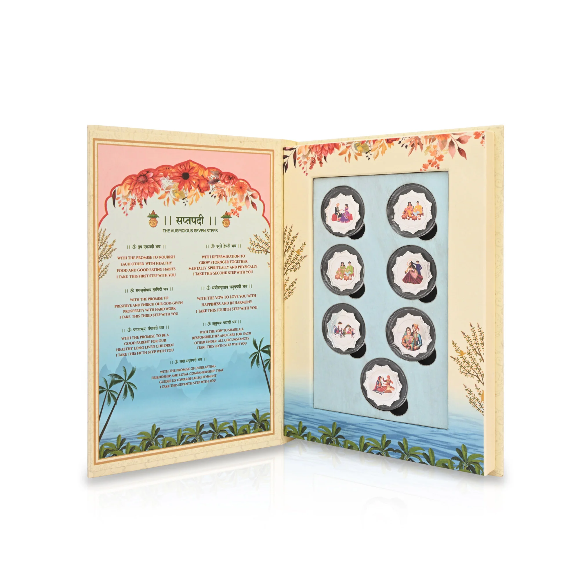 Satya Padi Wedding 999 Silver Coin Box (7 Coins) - Image 5