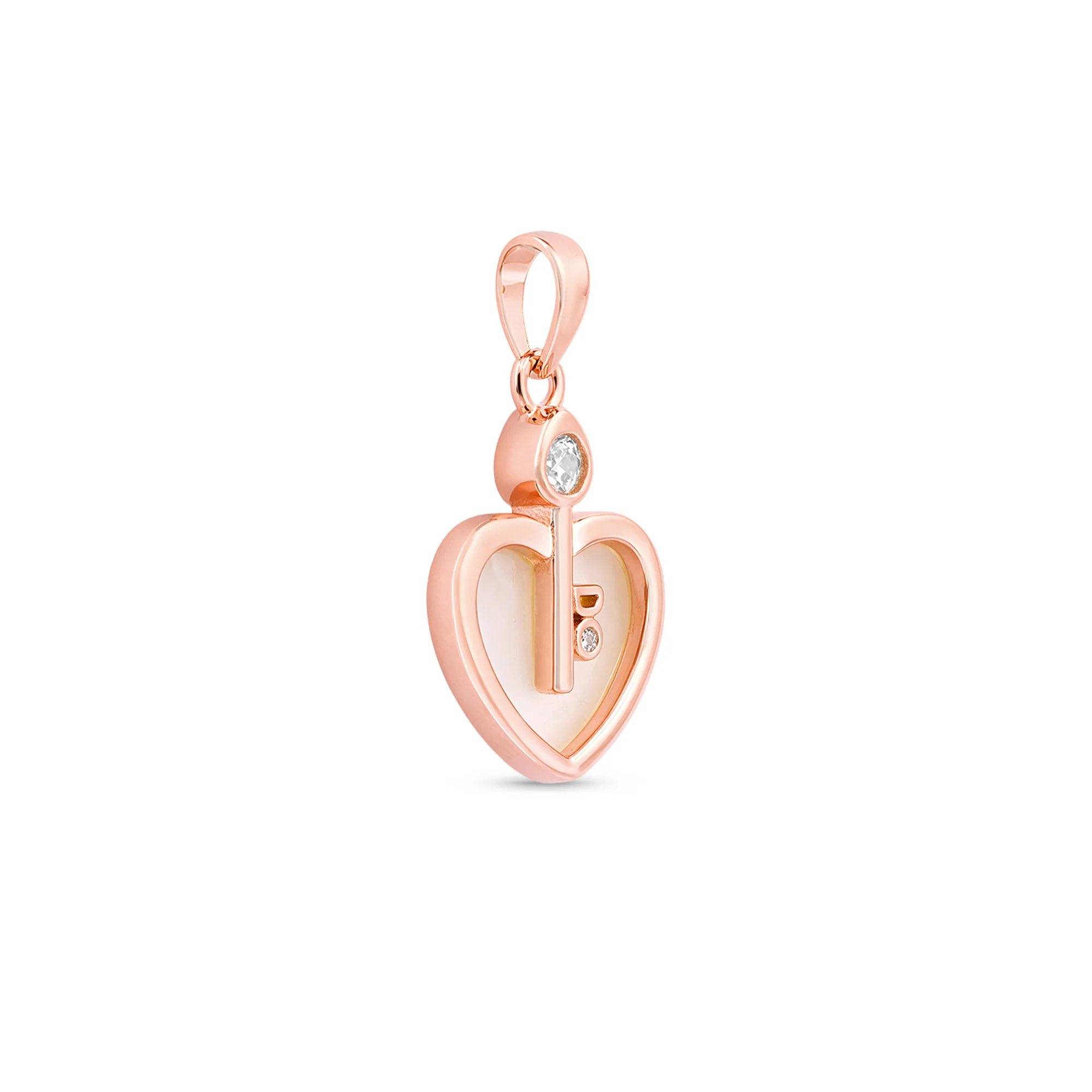 Secret Key Heart Silver Pendant - Image 4