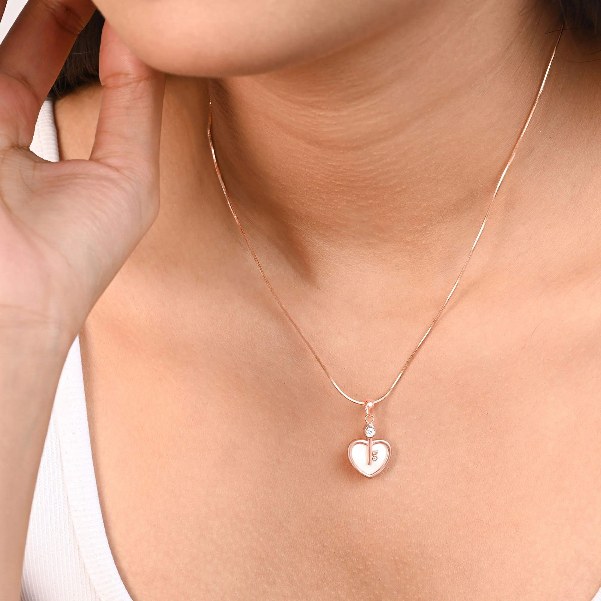 Secret Key Heart Silver Pendant - Image 5