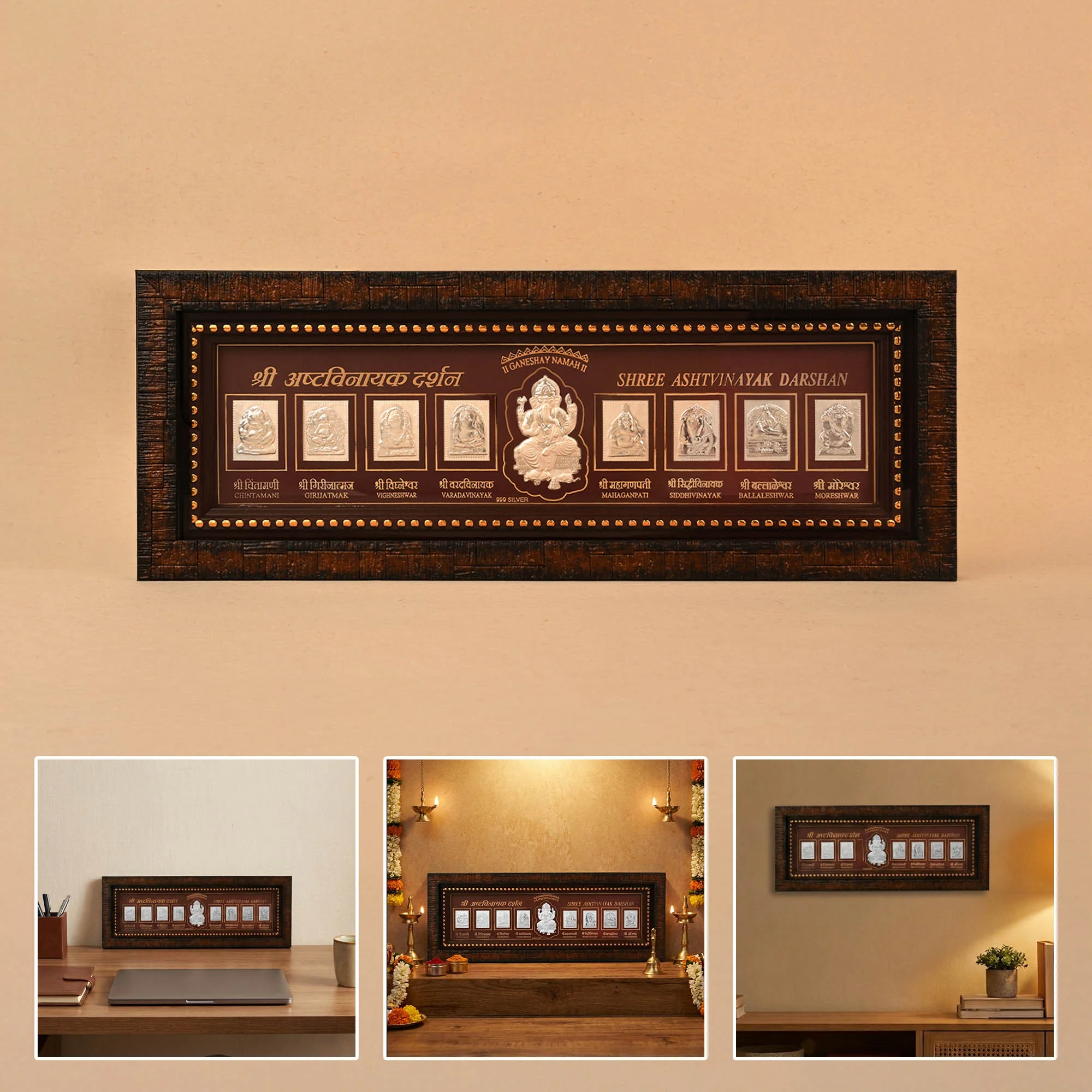 Shree Ashtavinayak 999 Silver Frame - Image 6