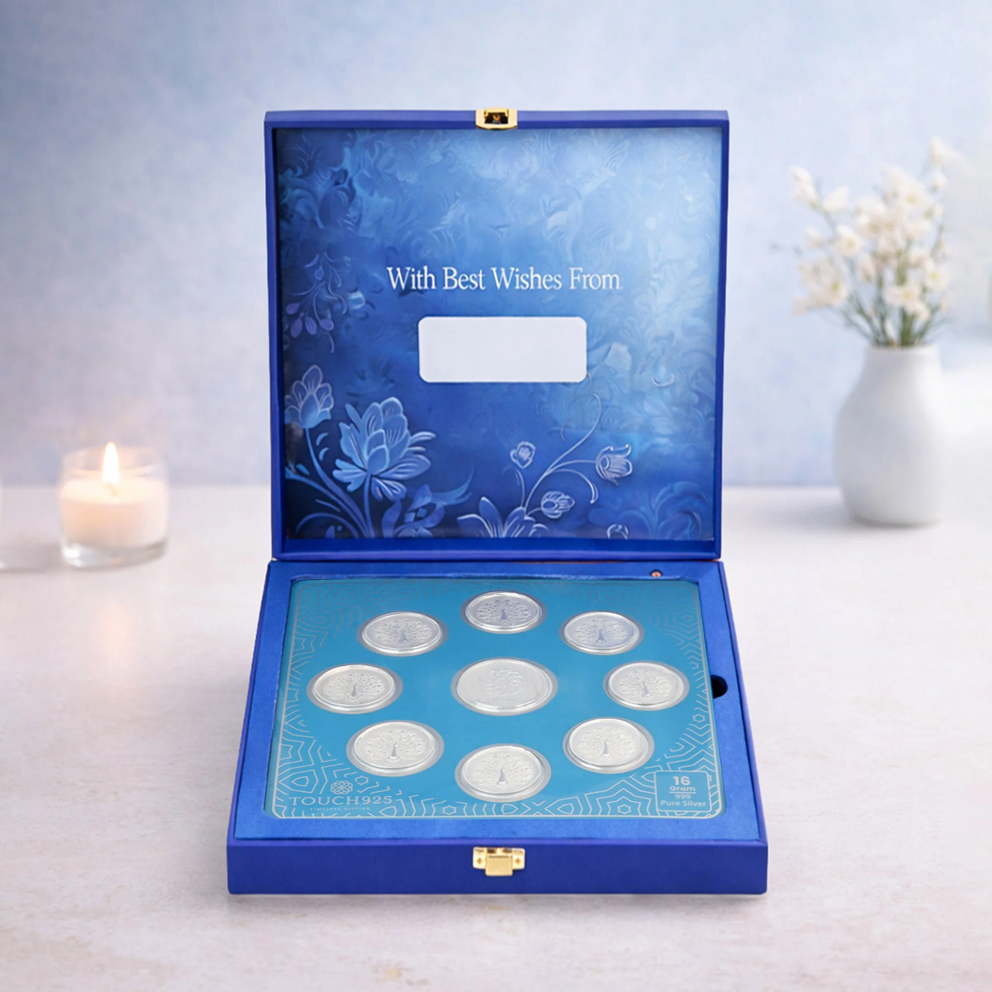 Shubh Vivah 999 Silver Coin Box (9 Coins) - Image 4
