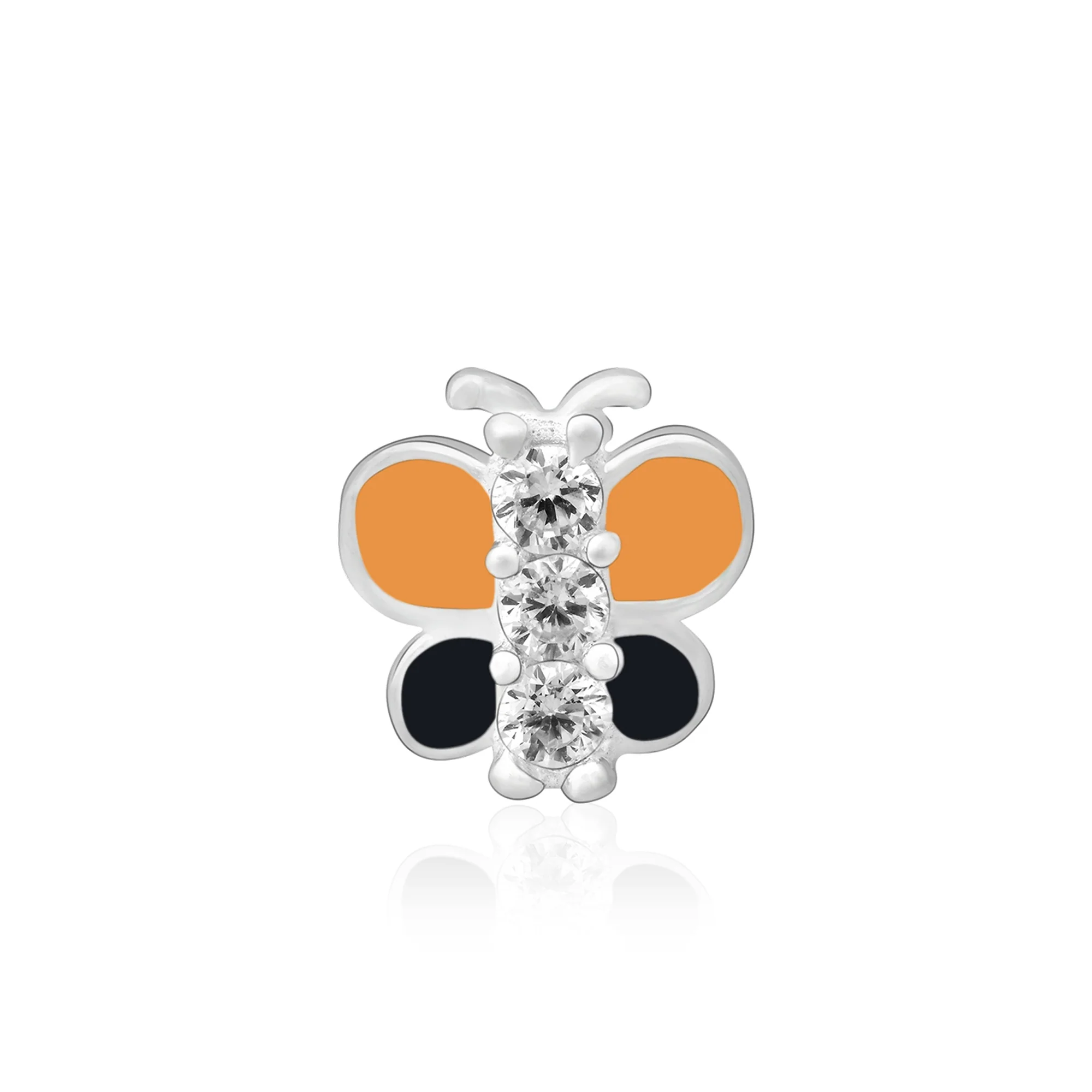 Silver Butterfly Nose Pin - Image 15