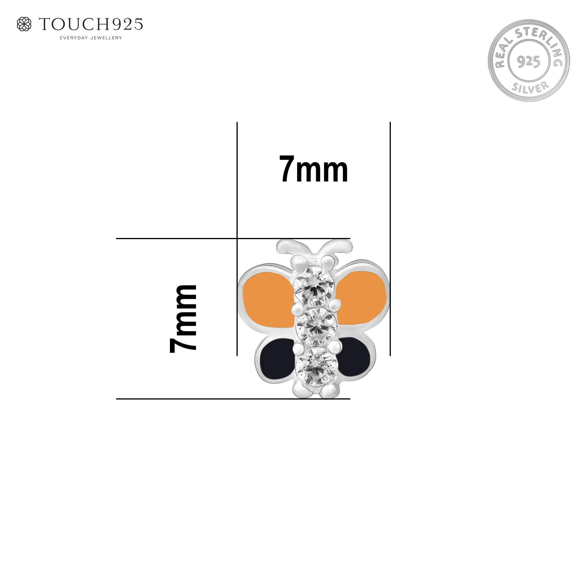 Silver Butterfly Nose Pin - Image 18