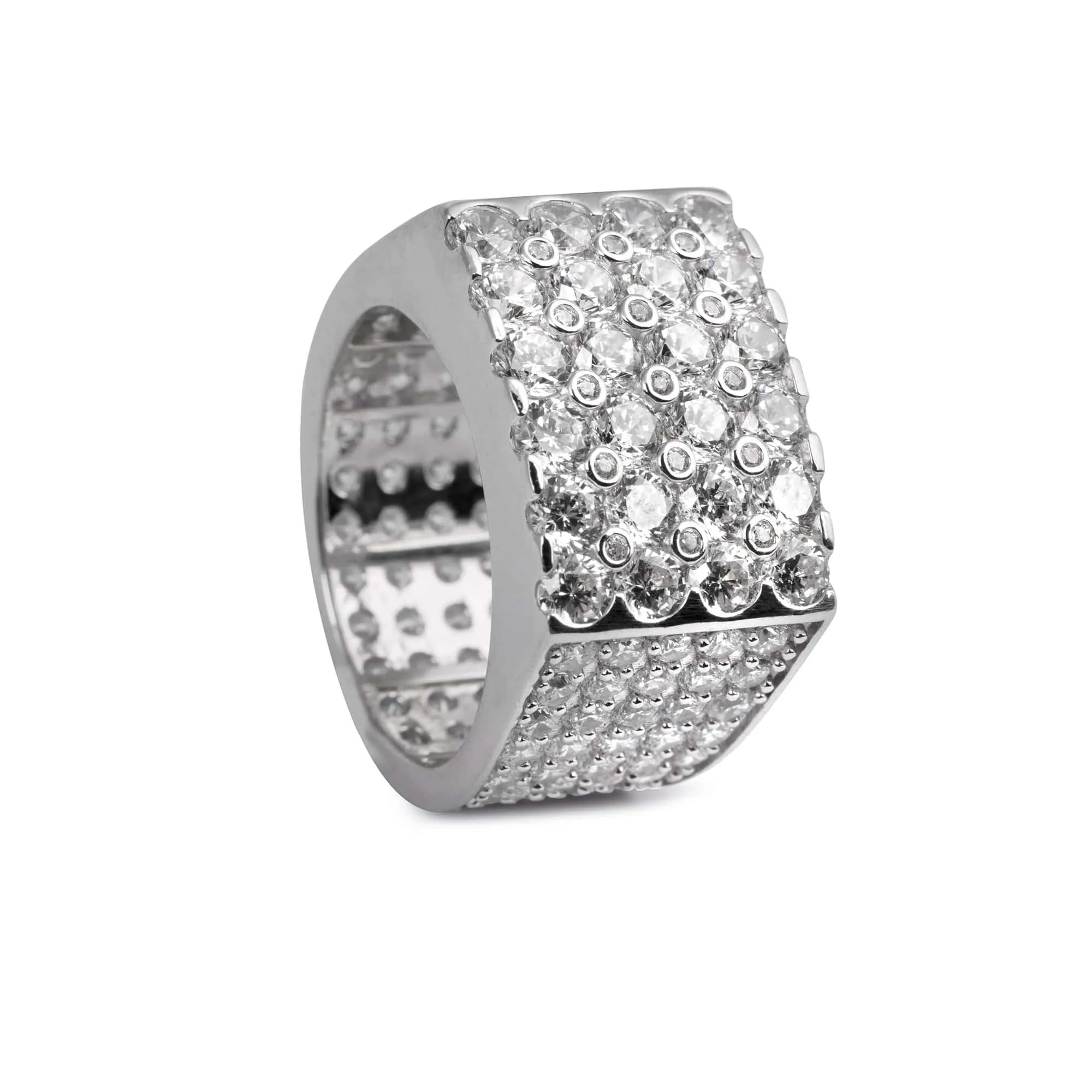 Silver CZ Stunner Ring - Image 4