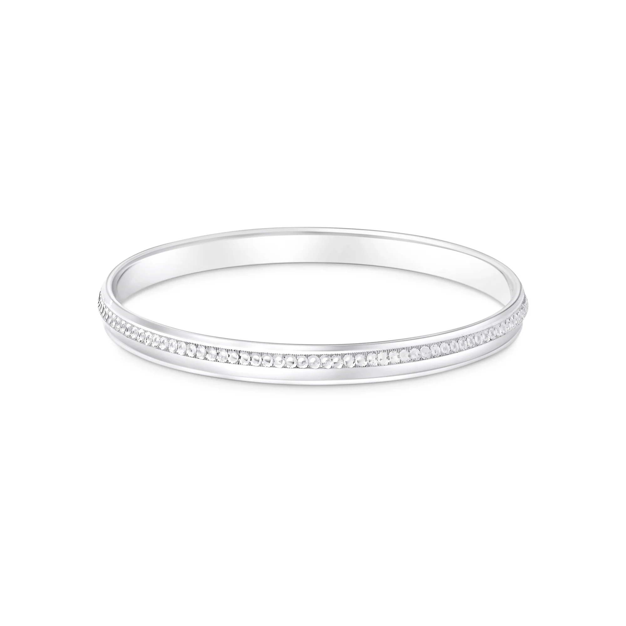 Silver Dotline Engraved Kada - Image 2