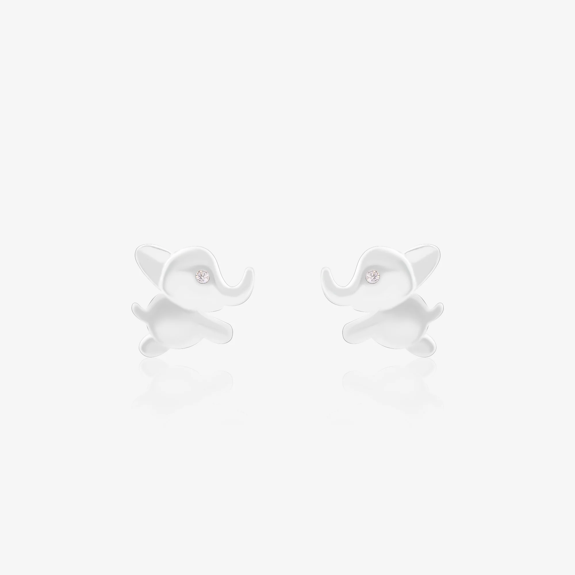 Silver Elephant Earrings - Image 6