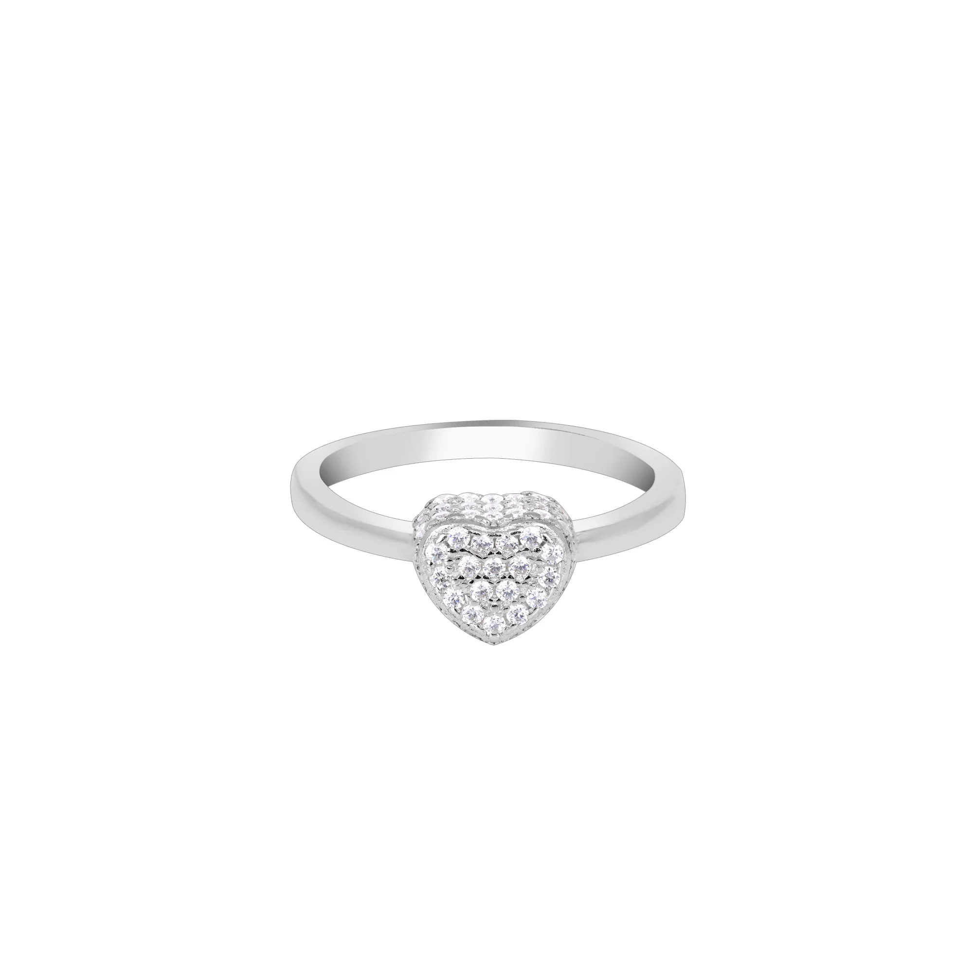 Silver Heart Affection Ring - Image 2