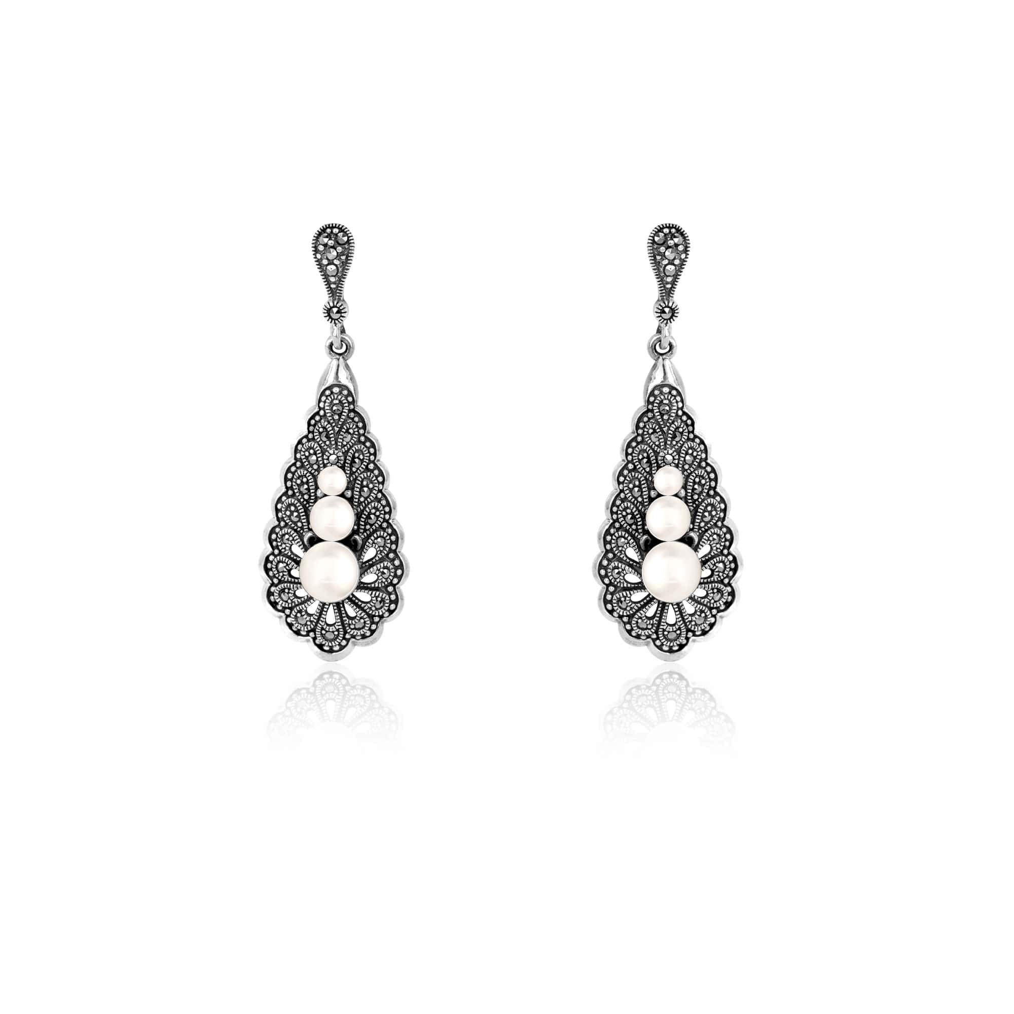 Silver Labyrinth Danglers - Image 4