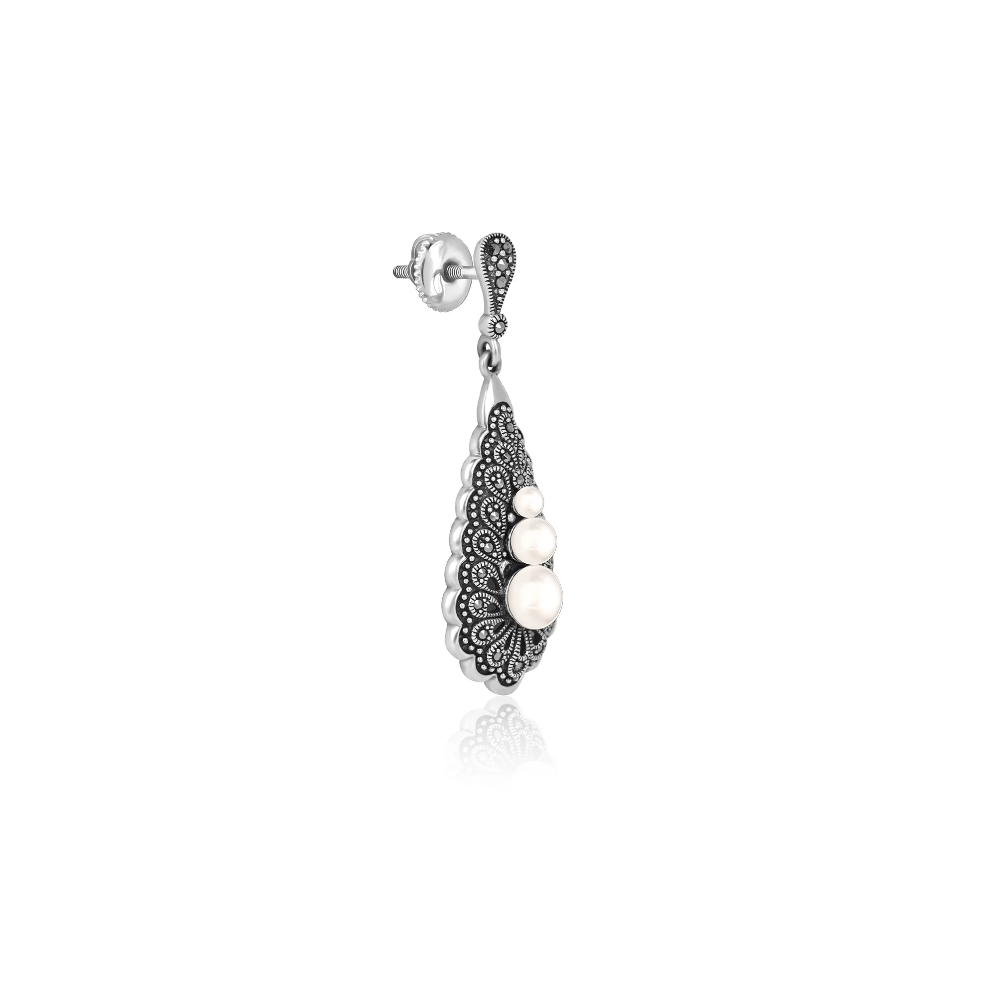 Silver Labyrinth Danglers - Image 7
